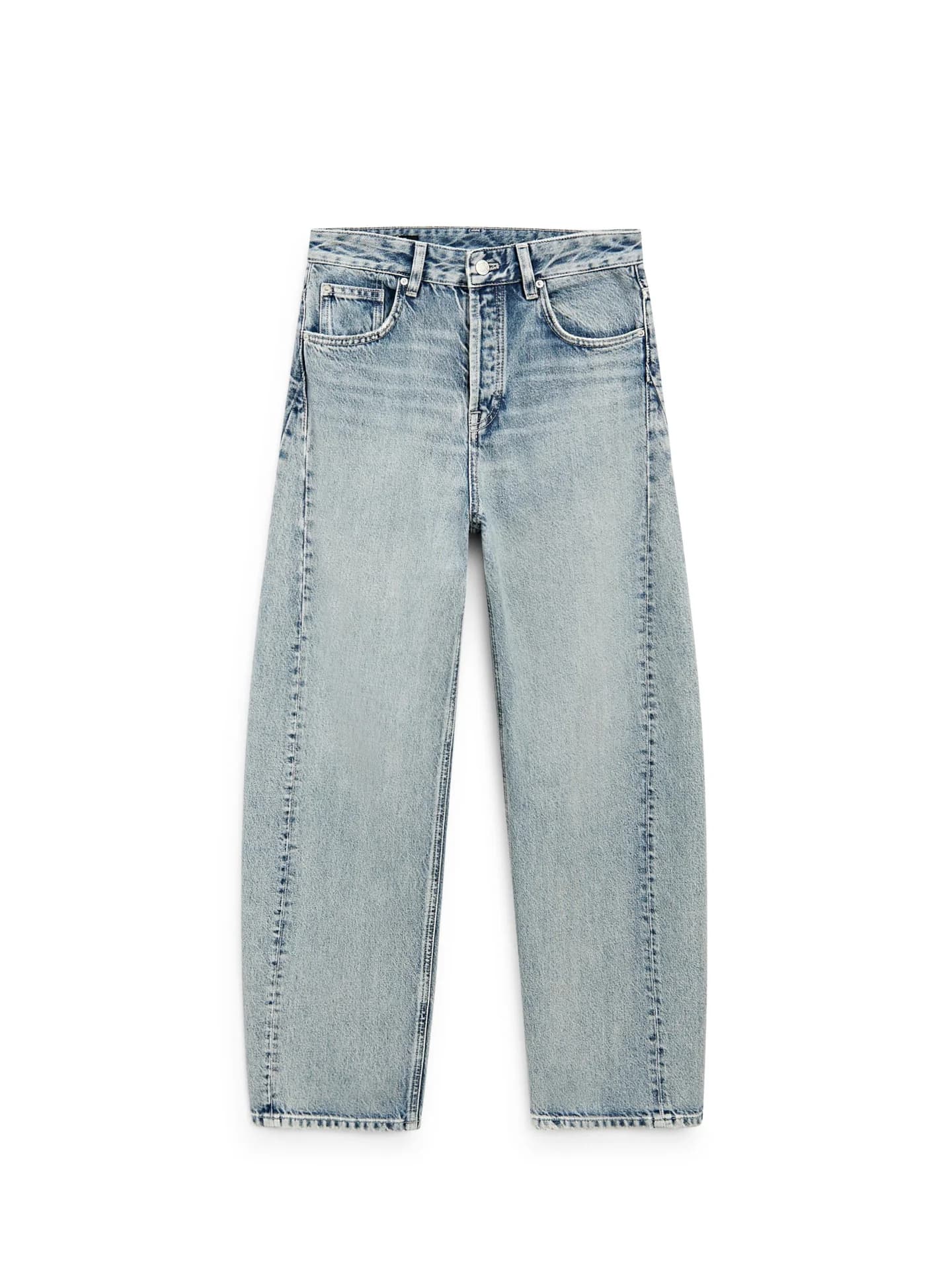 Джинсы объемного кроя со средней посадкой - фото 13