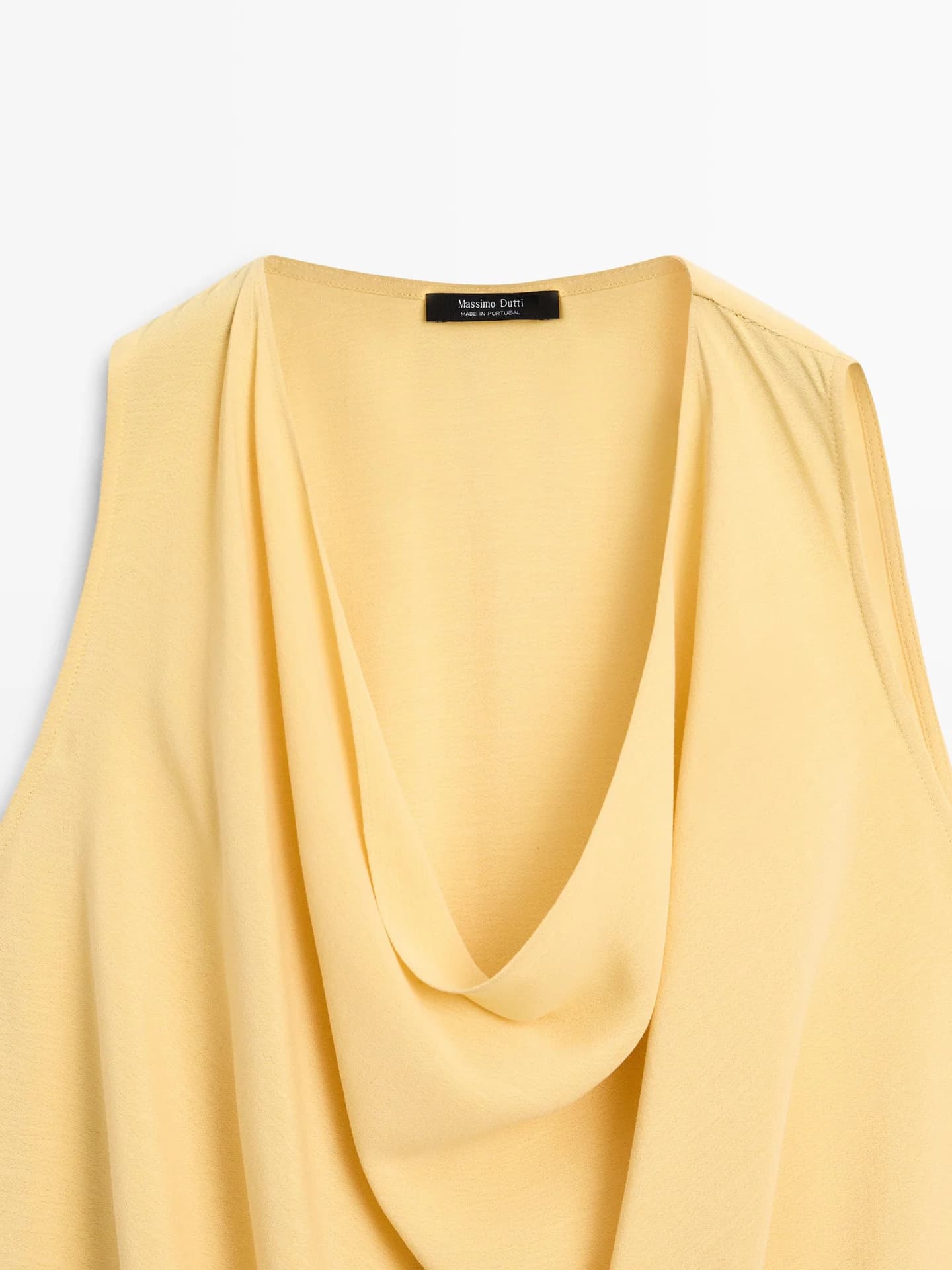 Длинный асимметричный струящийся топ. - фото 6