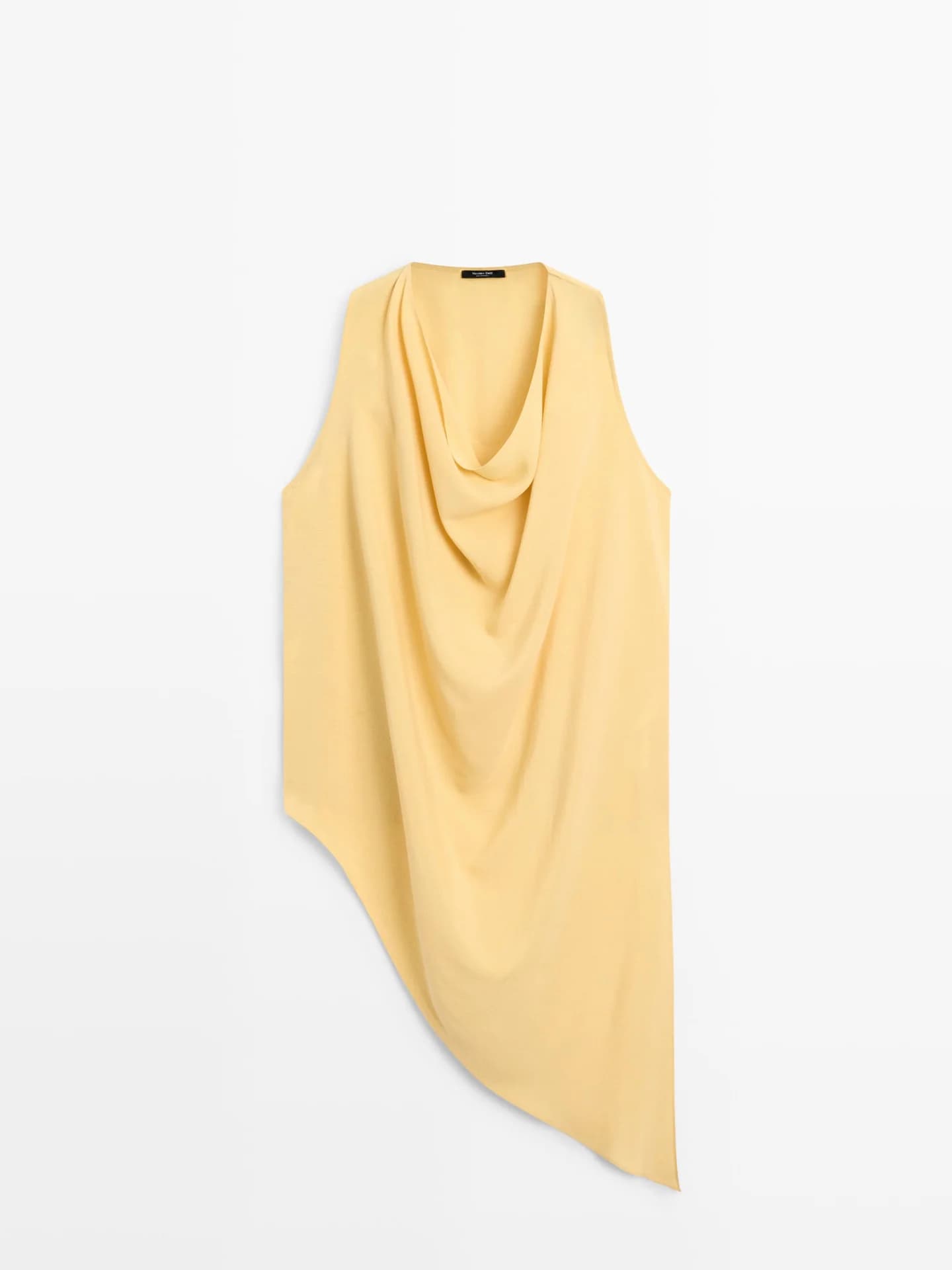 Длинный асимметричный струящийся топ. - фото 8