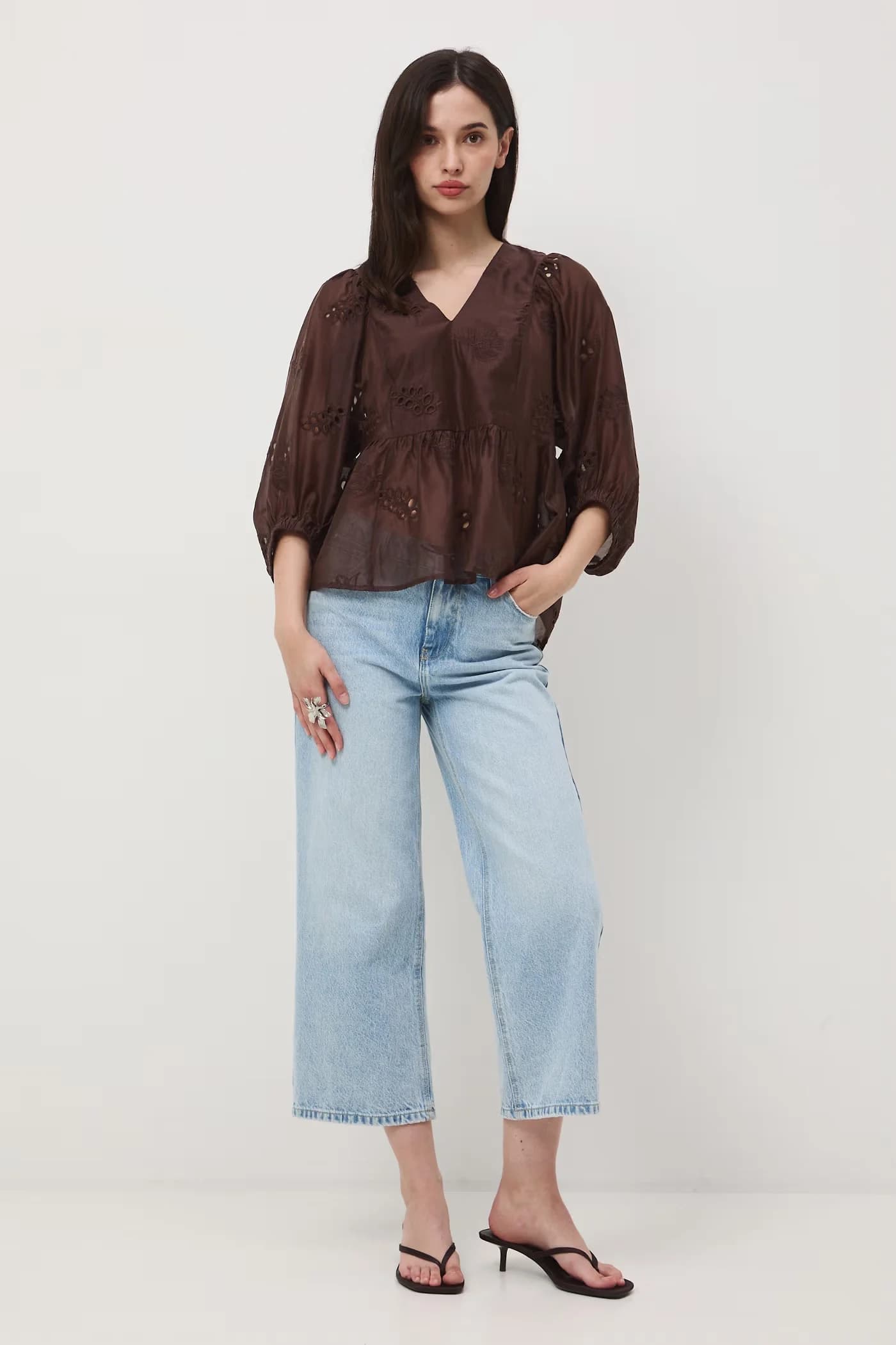 Женская блузка с лиоцеллом - фото 2