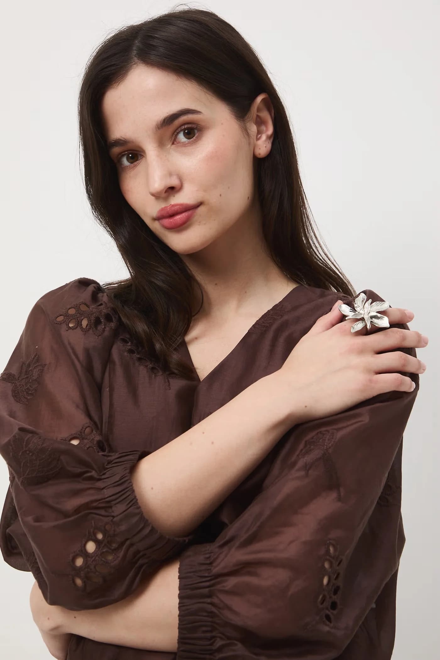 Женская блузка с лиоцеллом - фото 4