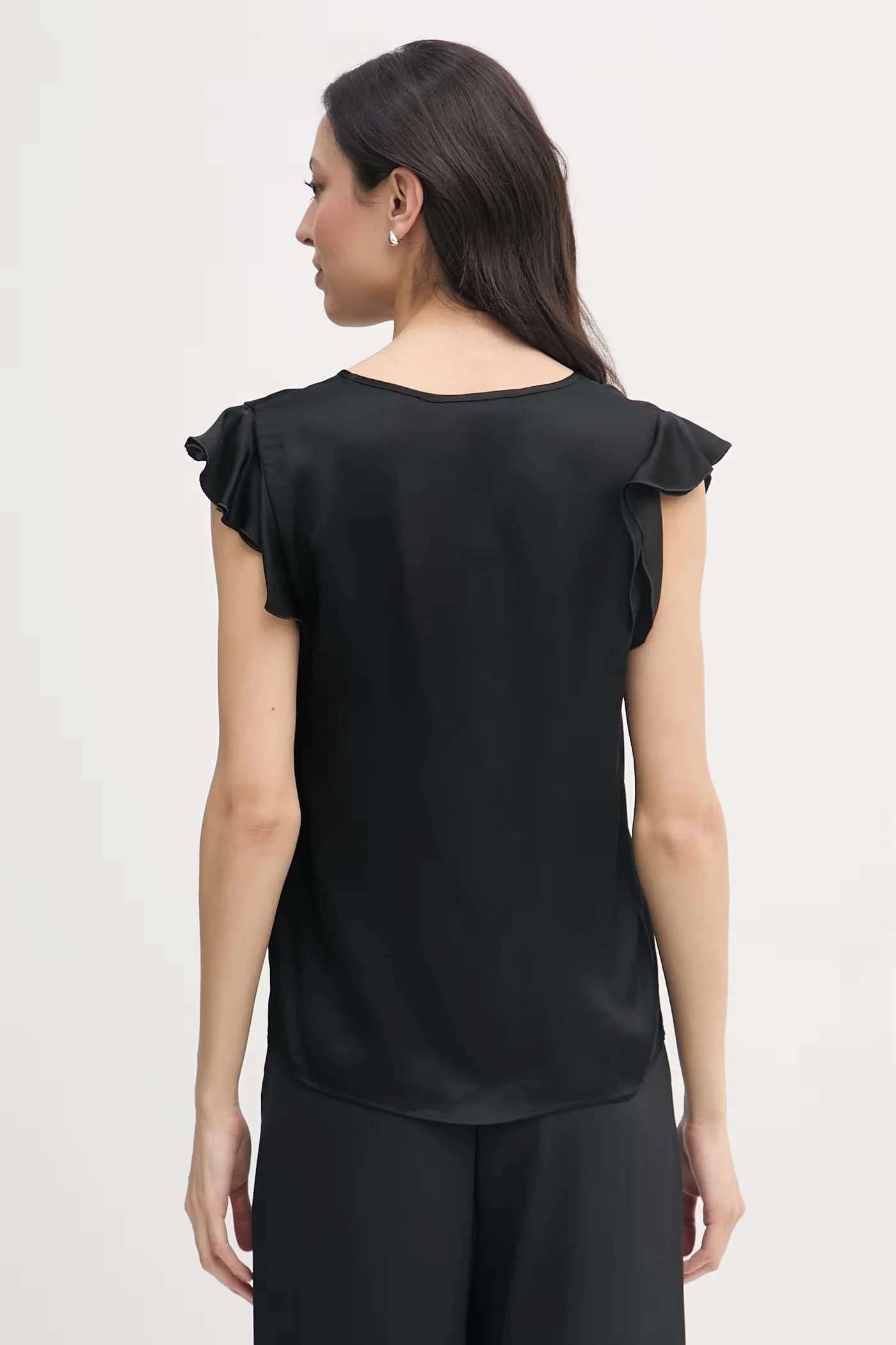 Женская вискозная блузка с рюшами - фото 3