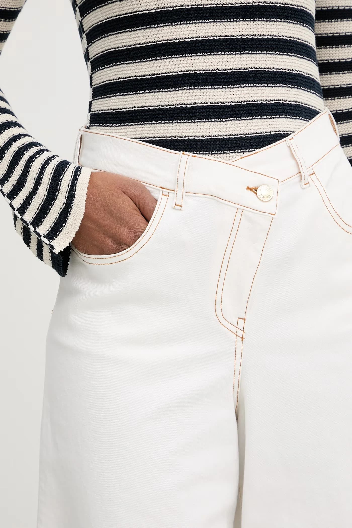 Женские широкие джинсы - фото 4