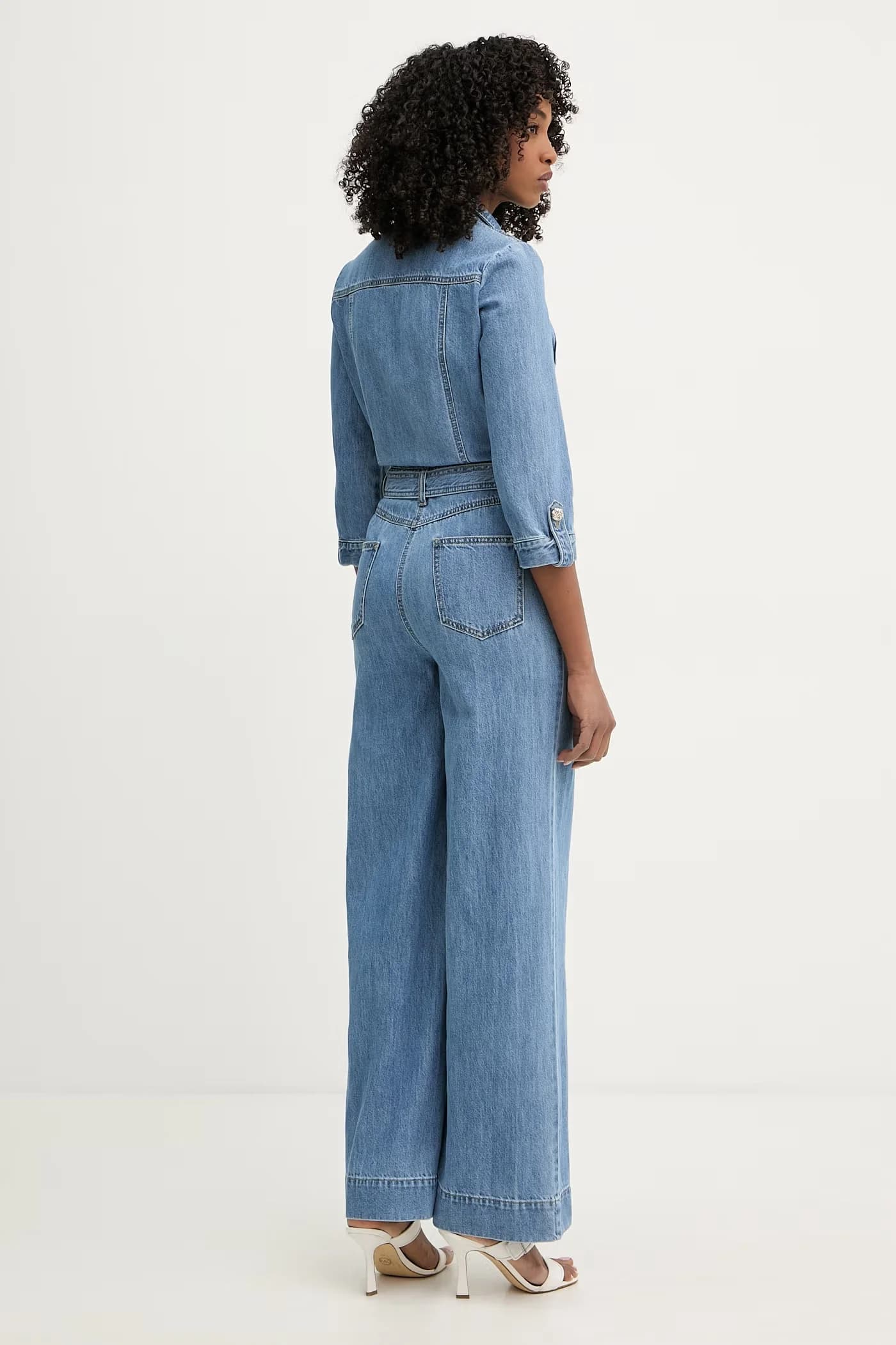 Женский джинсовый комбинезон - фото 3