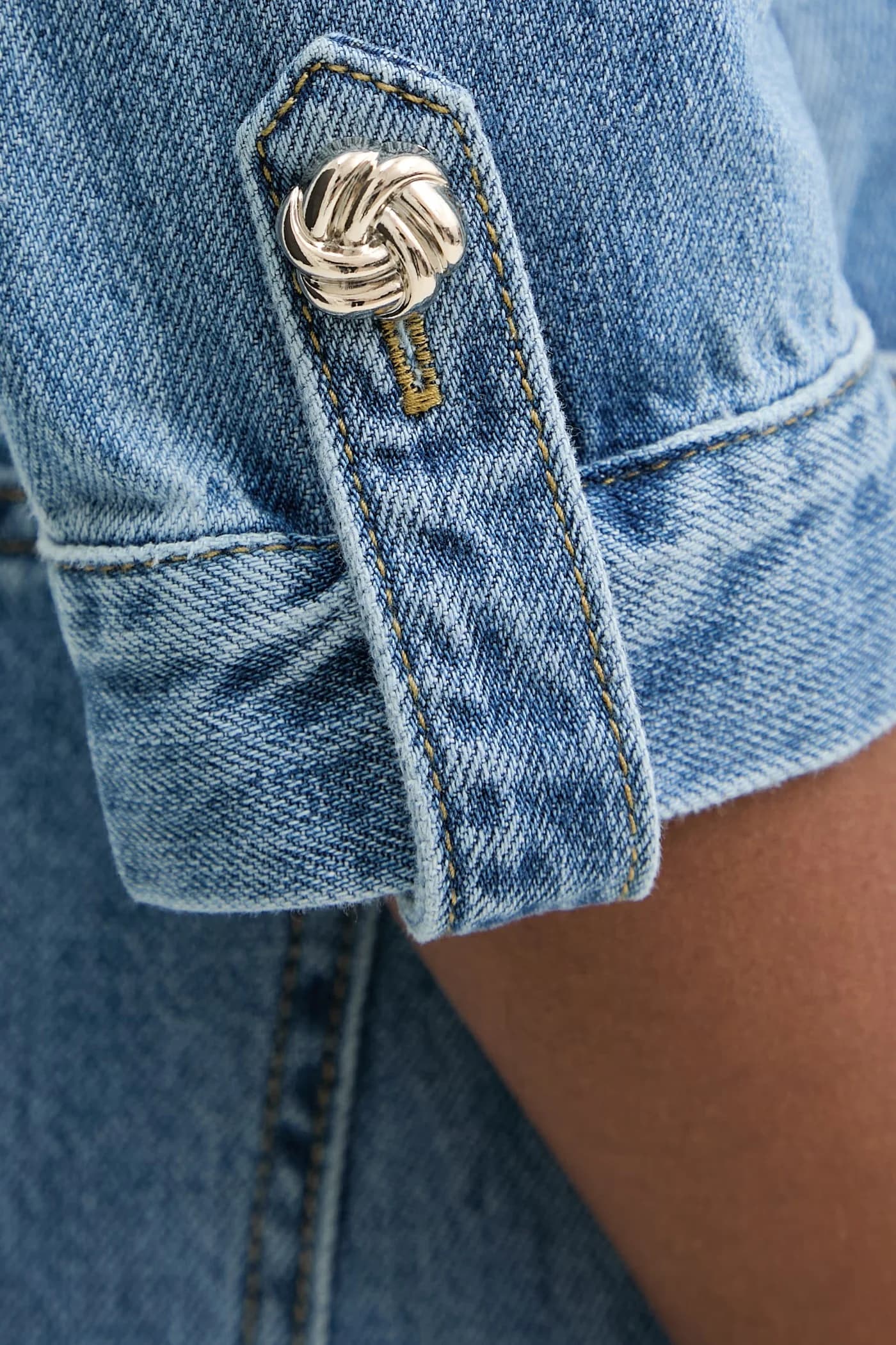 Женский джинсовый комбинезон - фото 5