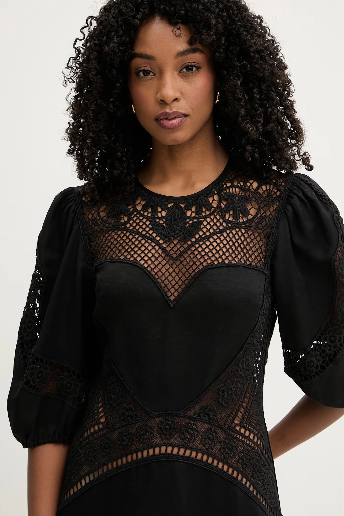 Расклешенное платье из вискозы. - фото 7