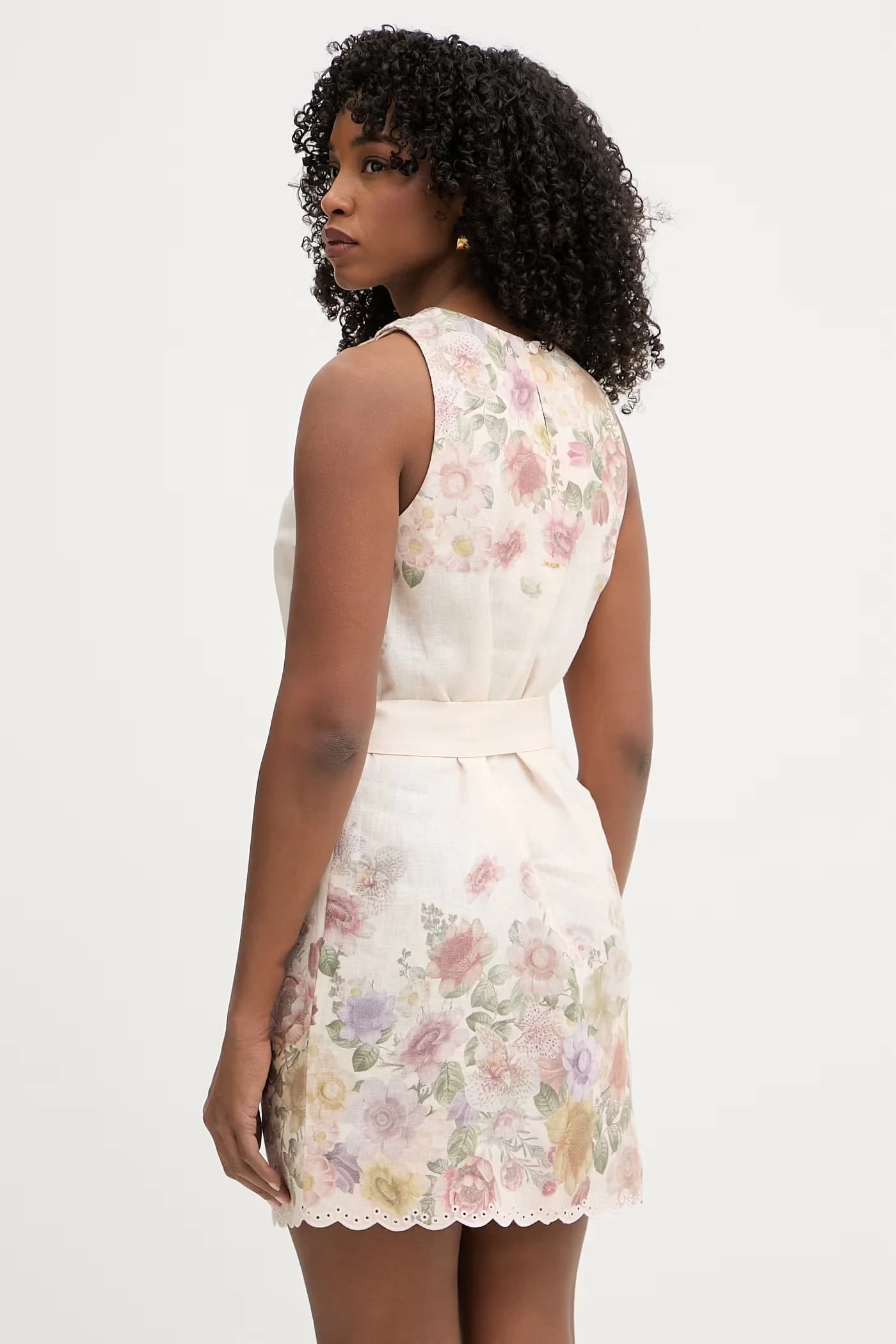 Льняное летнее платье - фото 5