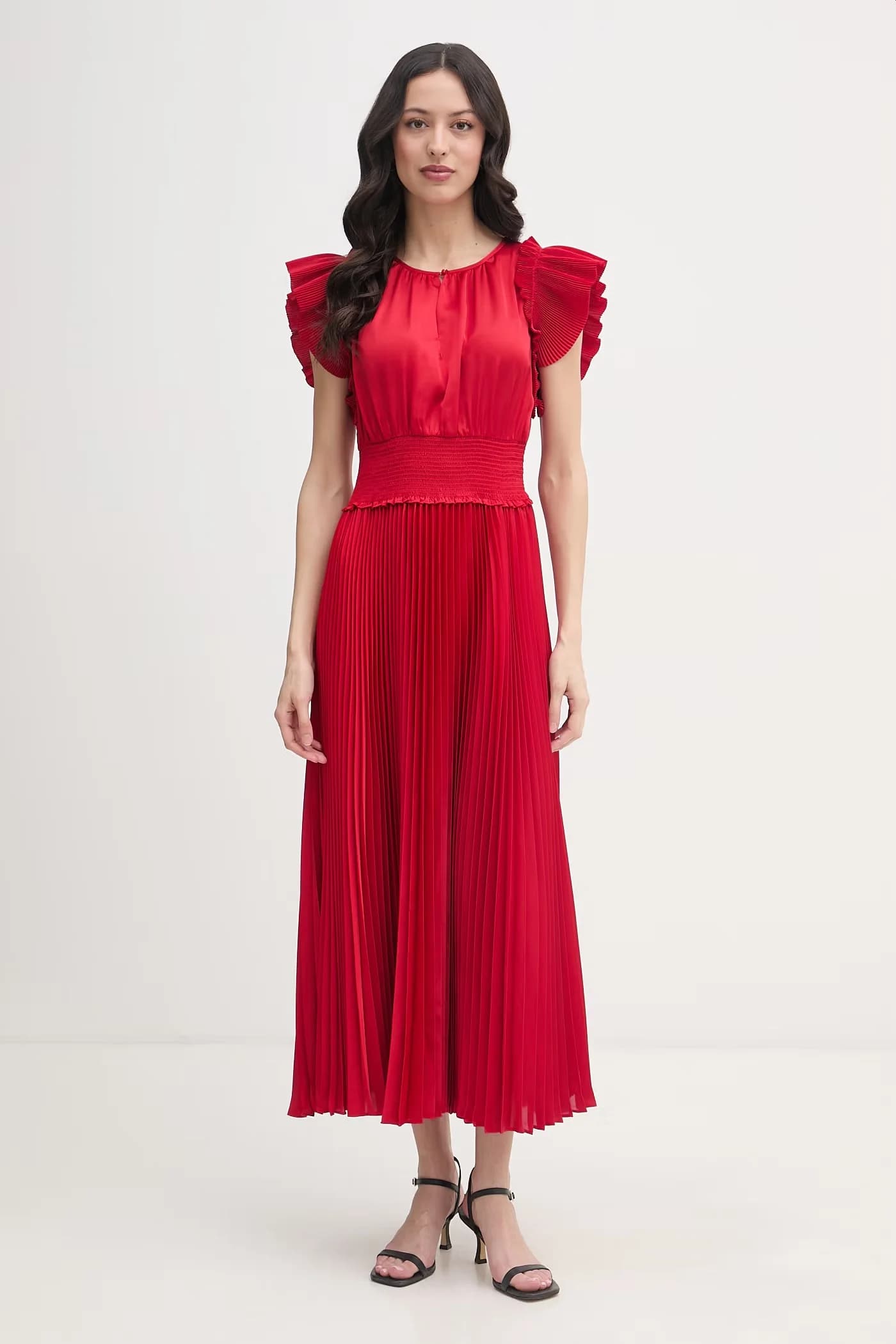 Плиссированное платье