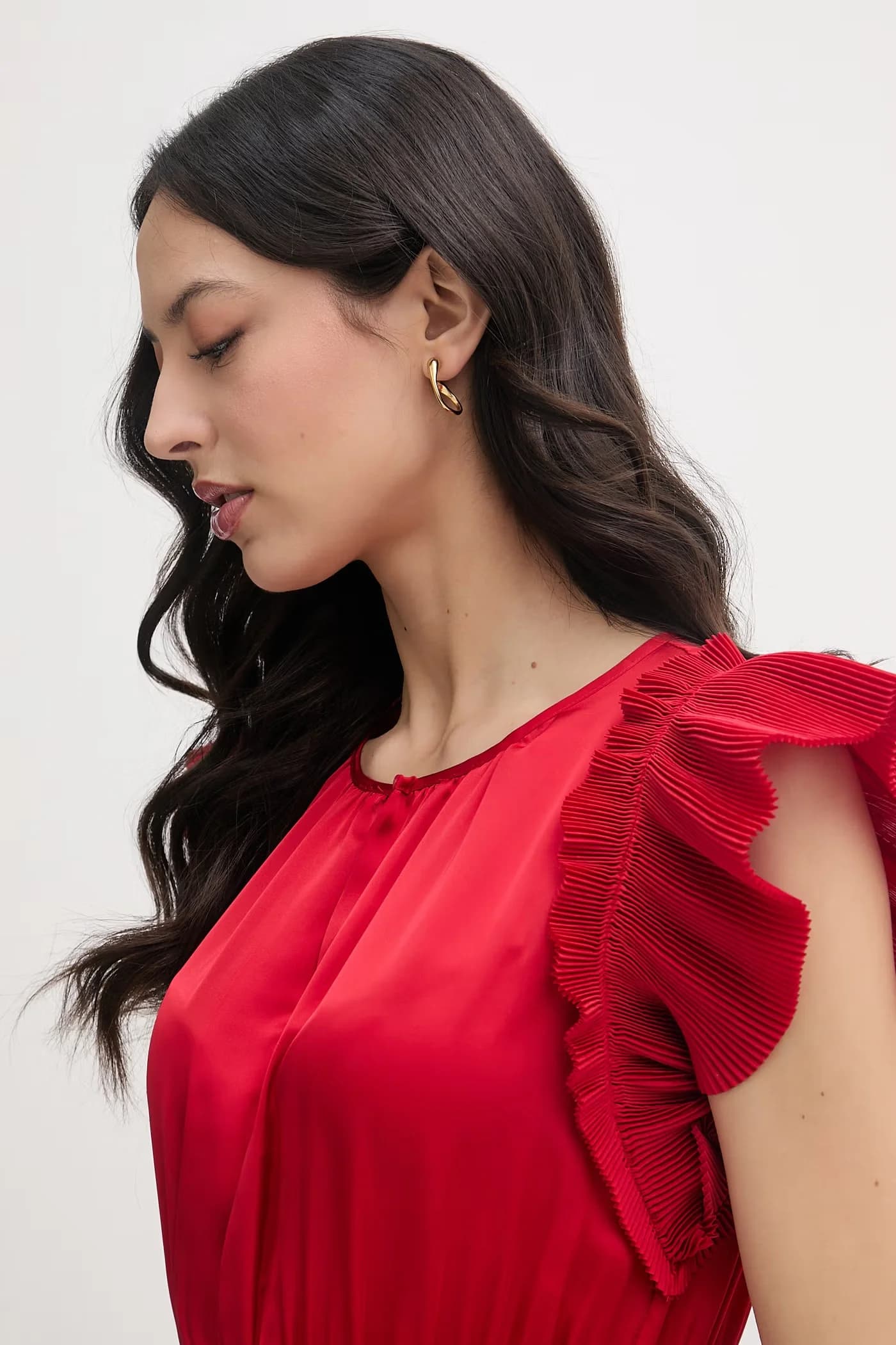 Плиссированное платье - фото 4