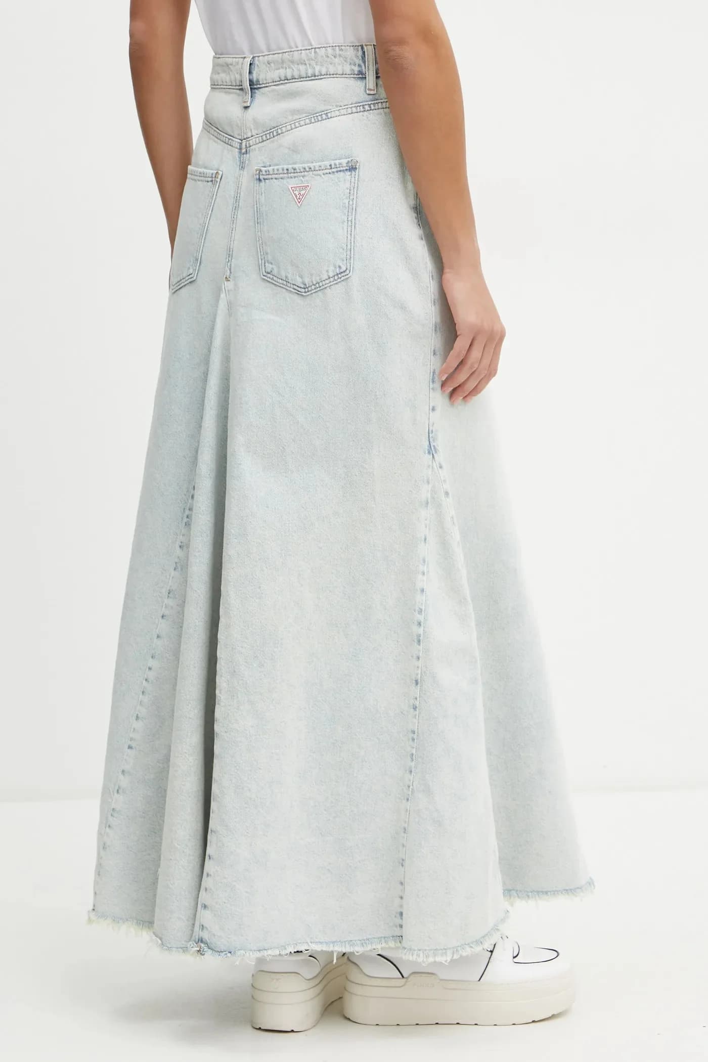 джинсовая юбка со вставками - фото 3