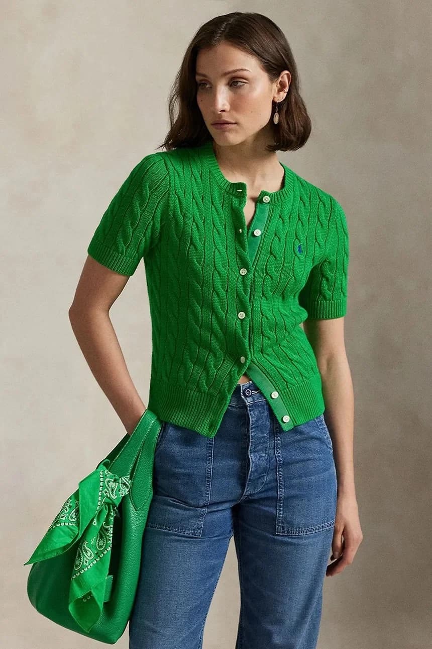 Женский хлопковый кардиган