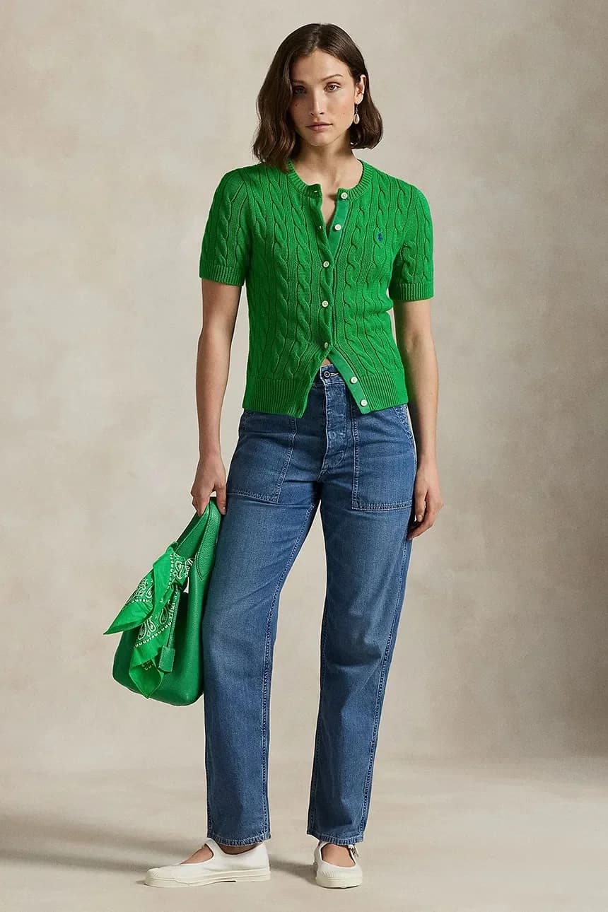 Женский хлопковый кардиган - фото 5