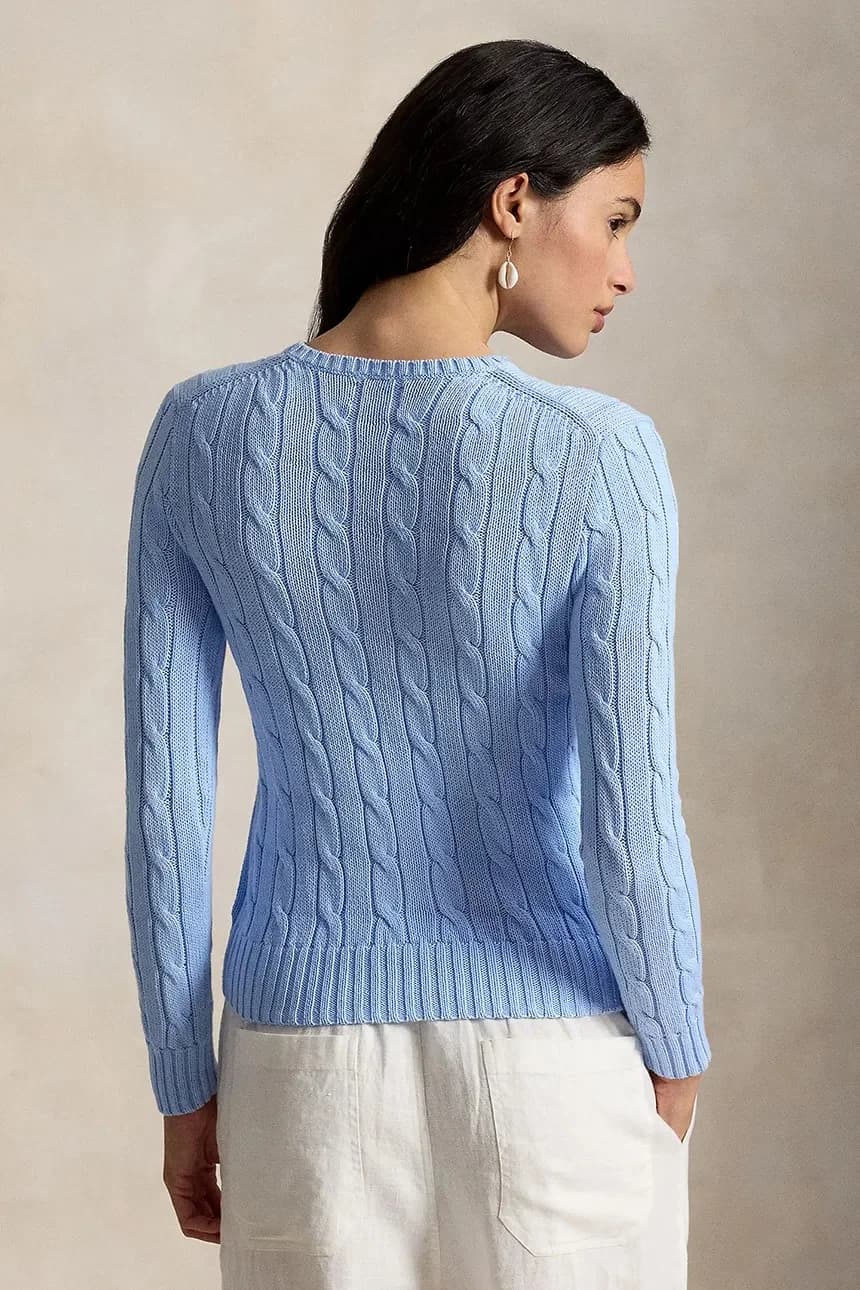 Женский хлопковый свитер PIMA COTTON-LSL-PLO - фото 2