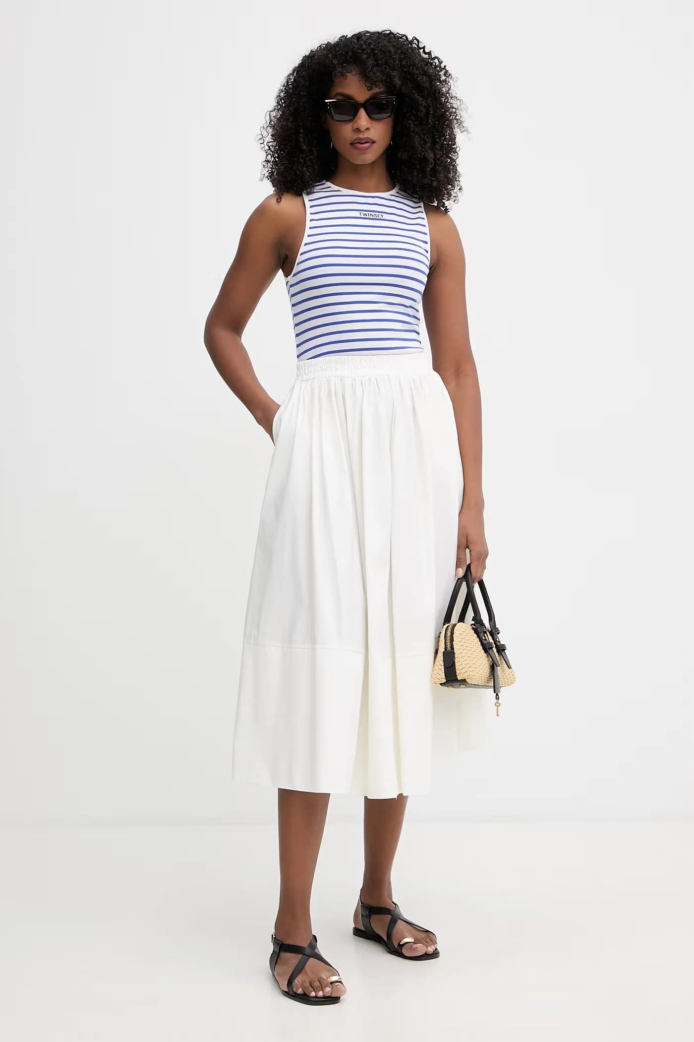 Женский хлопковый топ с эластаном - фото 2