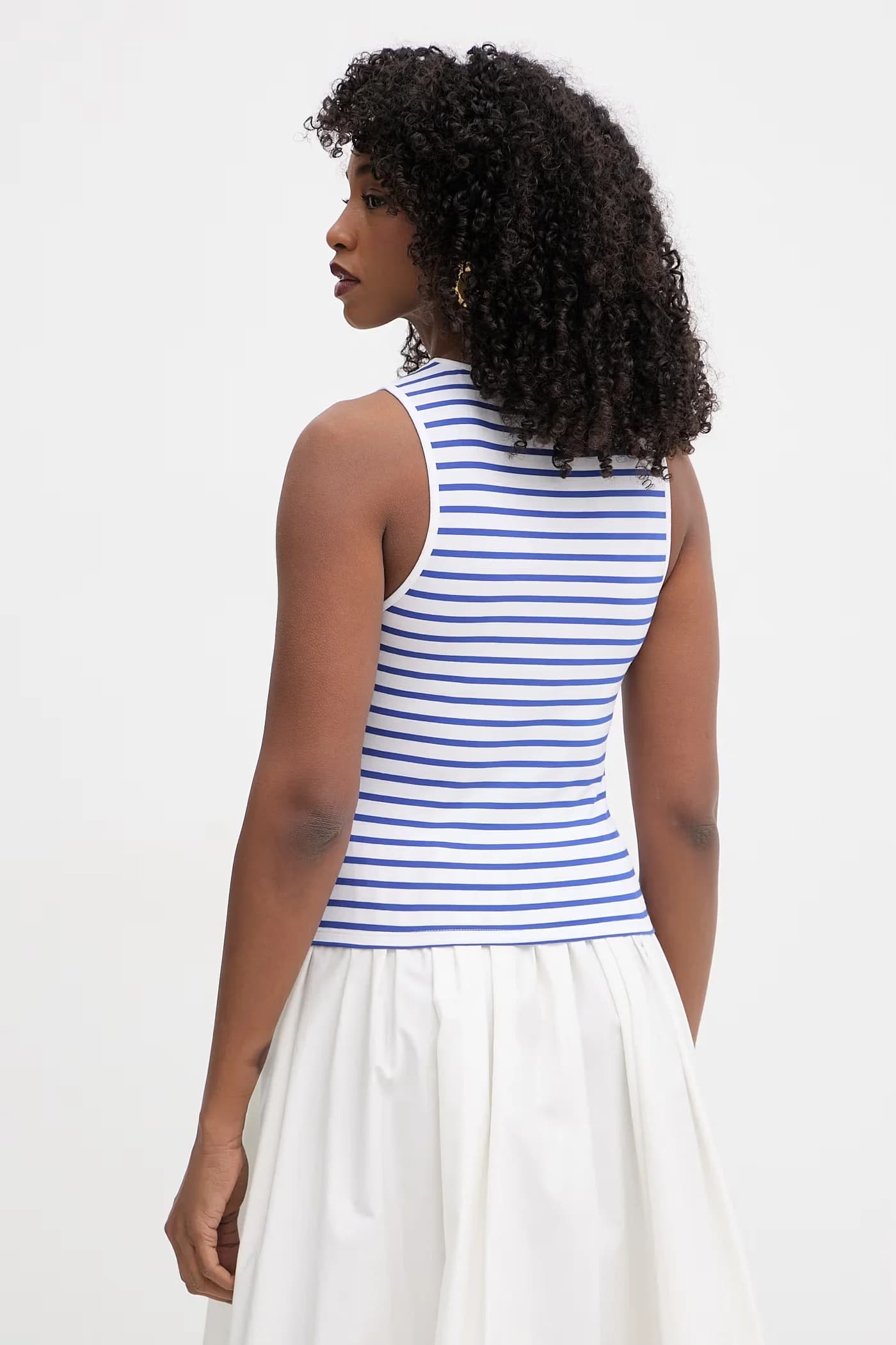 Женский хлопковый топ с эластаном - фото 3