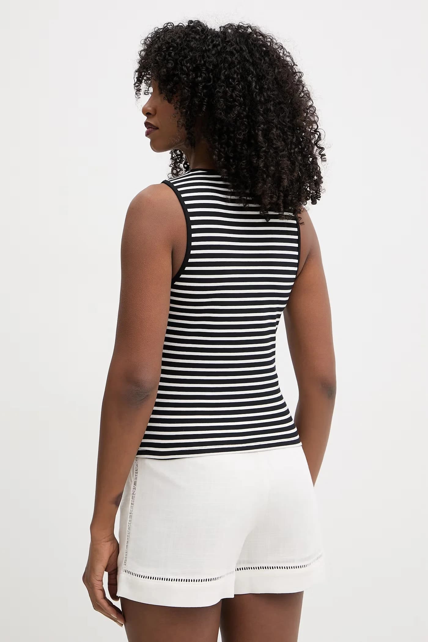 Женский хлопковый топ с эластаном - фото 3