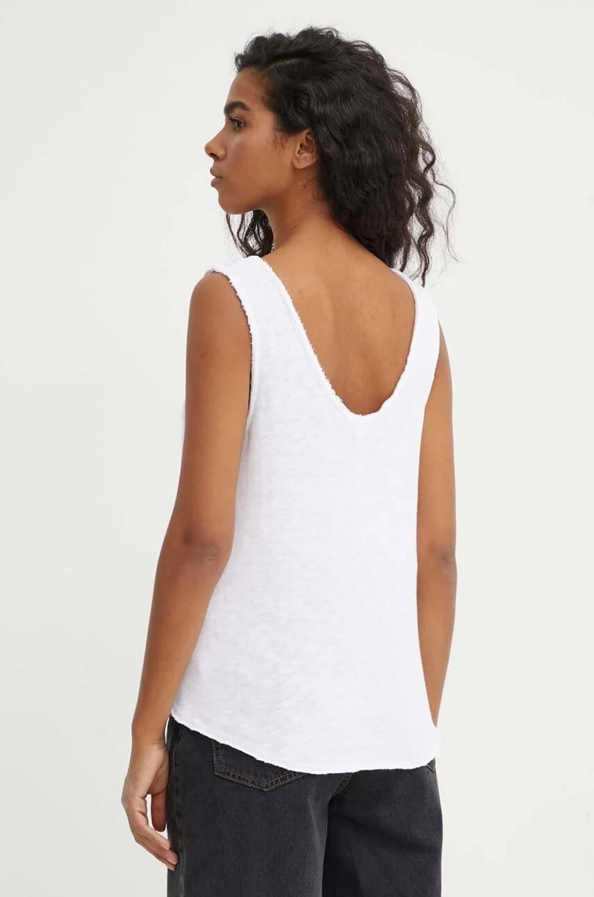 Хлопковый топ DEBARDEUR COL U - фото 3