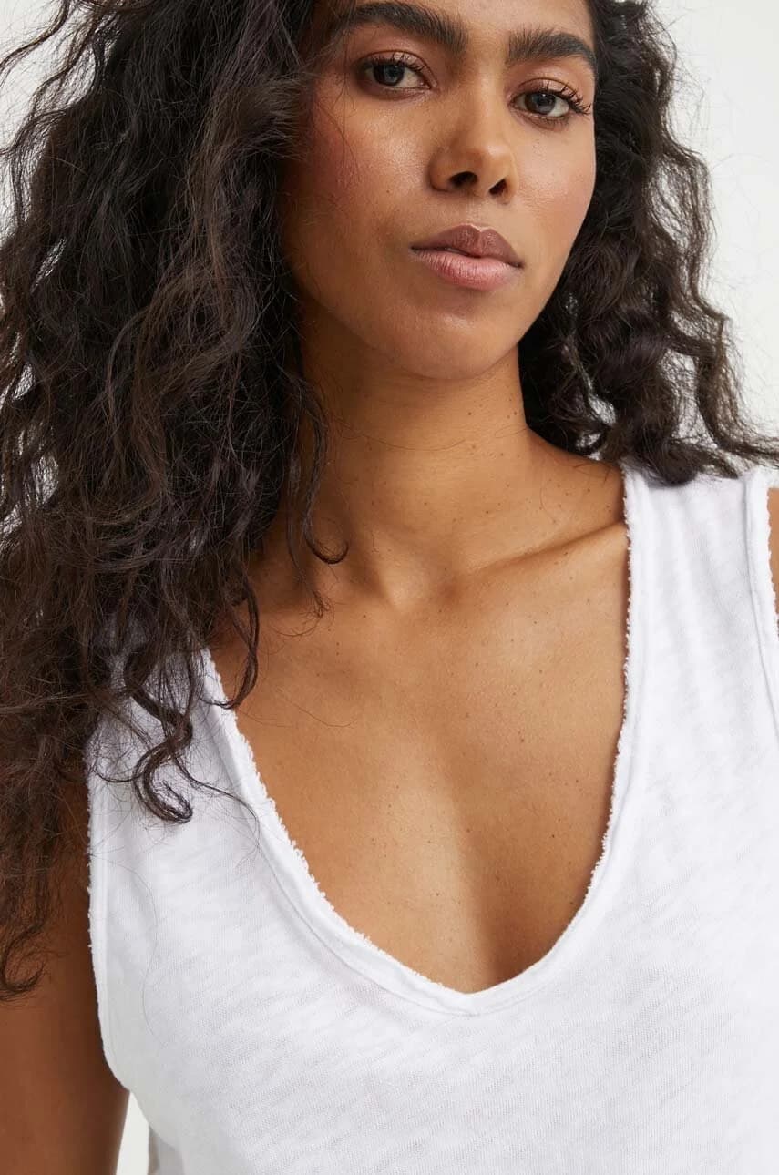 Хлопковый топ DEBARDEUR COL U - фото 4