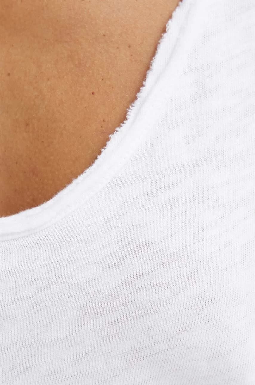 Хлопковый топ DEBARDEUR COL U - фото 5