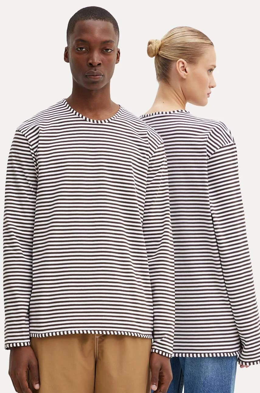 Хлопковая рубашка с длинным рукавом