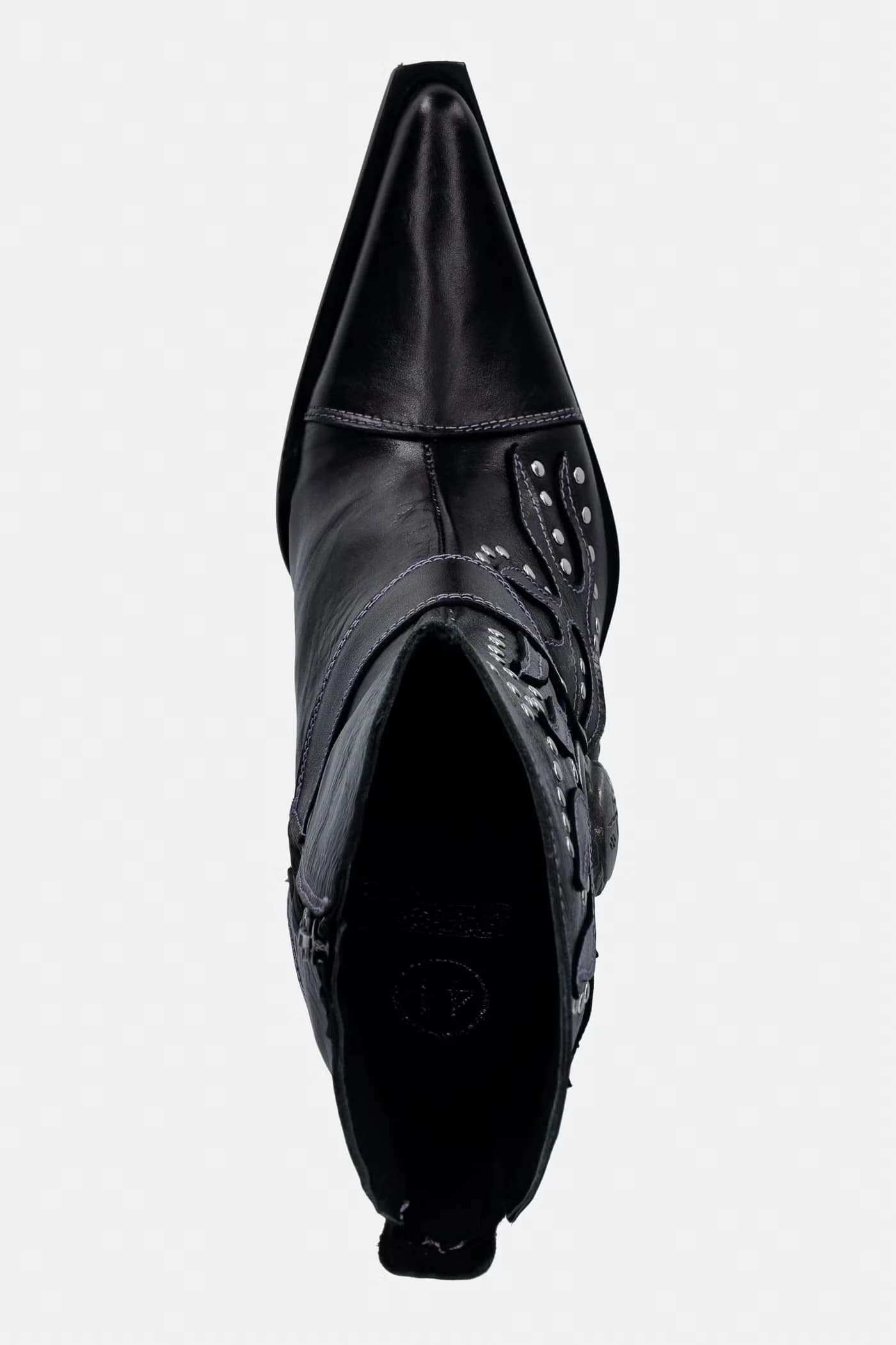 Женские кожаные ботильоны NOMADA NEGRO LUX, BOX PLANE, BULL ACERO - фото 7