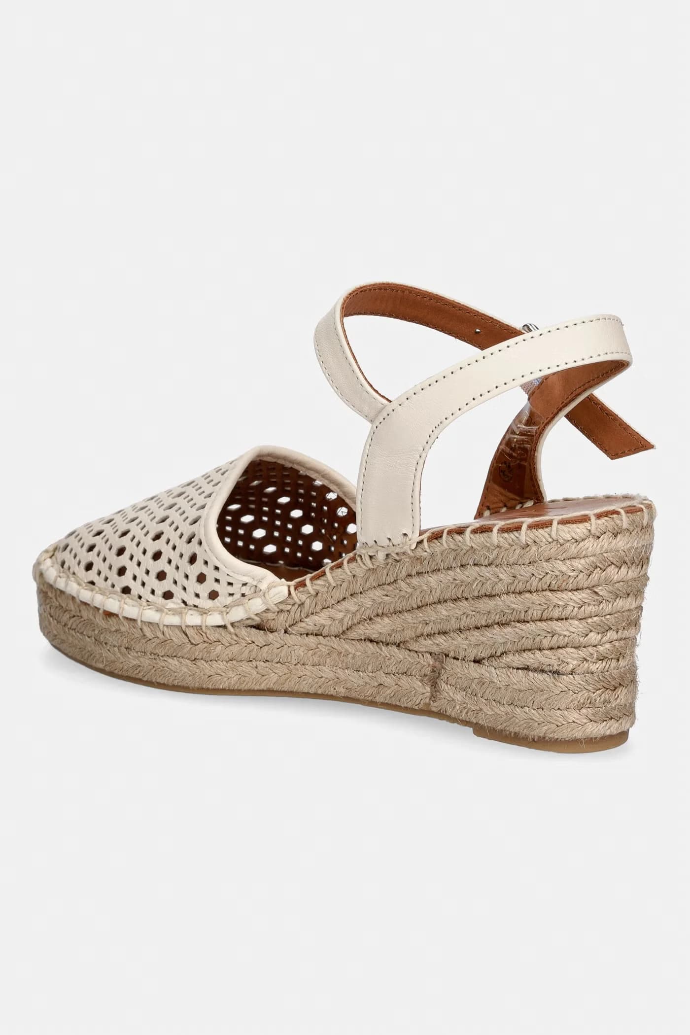 Женские кожаные эспадрильи на танкетке - фото 5