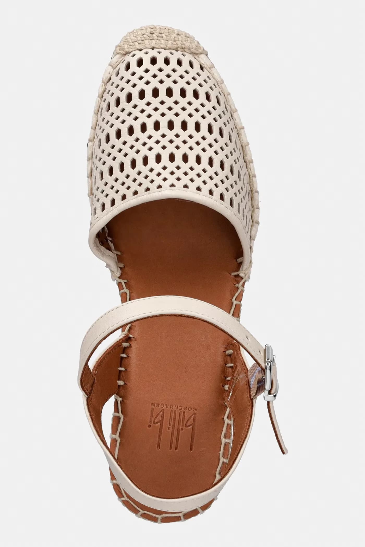 Женские кожаные эспадрильи на танкетке - фото 7