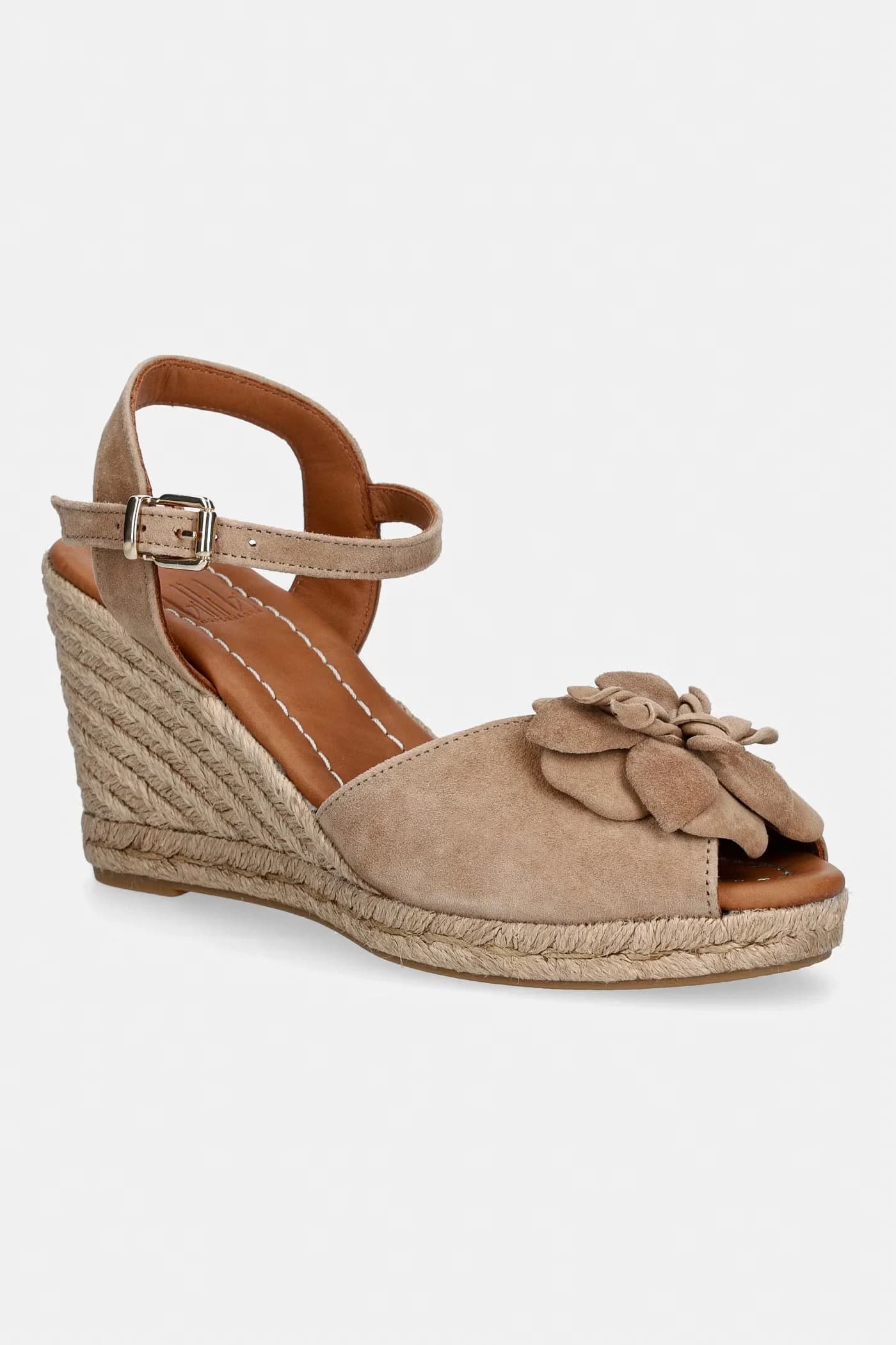 Женские эспадрильи на танкетке из нубука