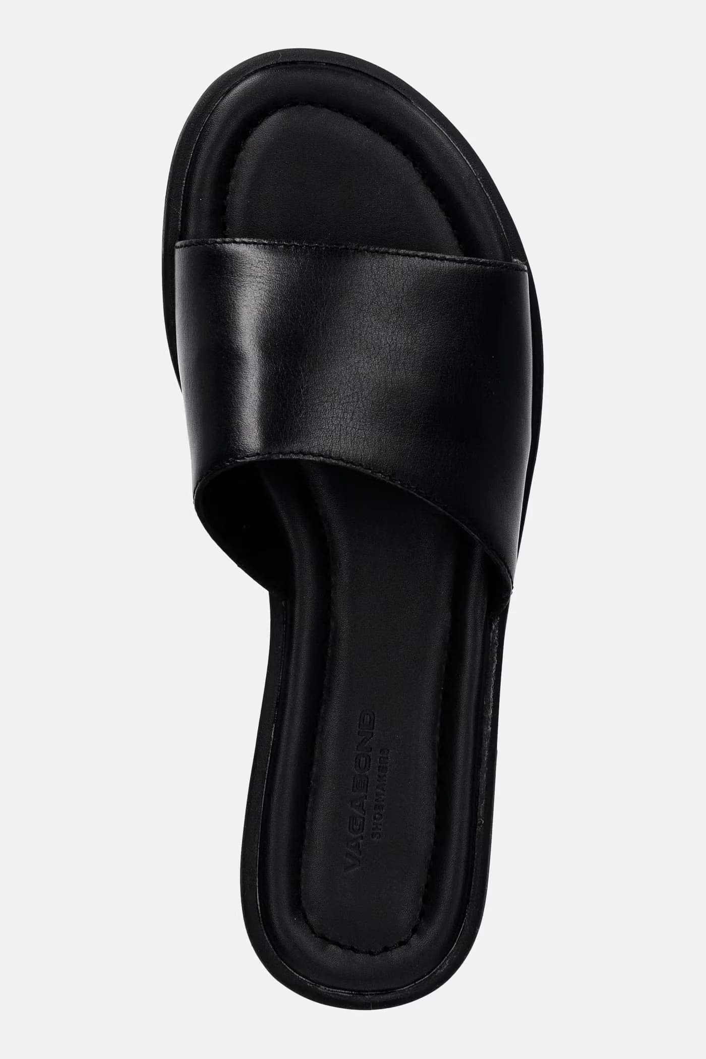 Женские кожаные шлепанцы на плоской подошве ZAIDA - фото 4