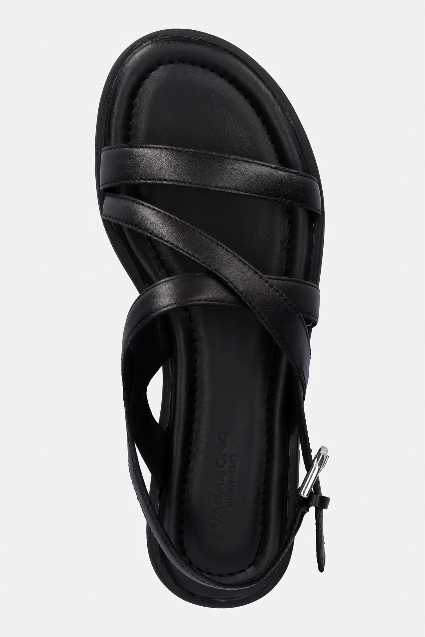 Женские кожаные сандалии на плоской подошве ZAIDA - фото 7