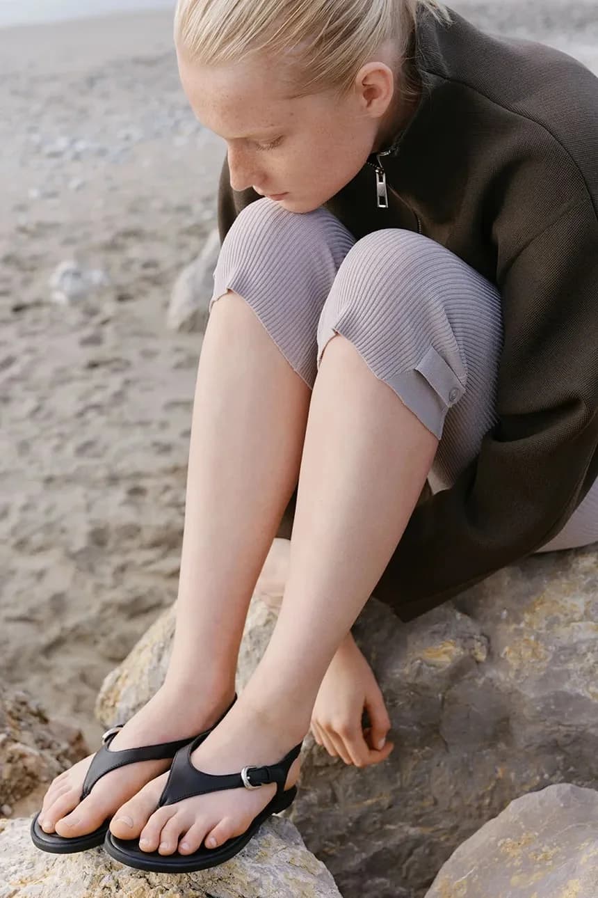 Женские кожаные шлепанцы ZAIDA - фото 6