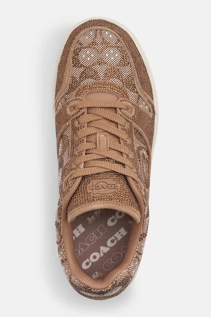 Coach Женские кроссовки All Over Crystals Signature - фото 4