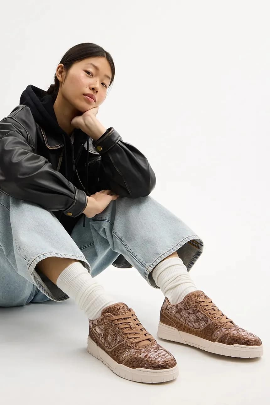 Coach Женские кроссовки All Over Crystals Signature - фото 6