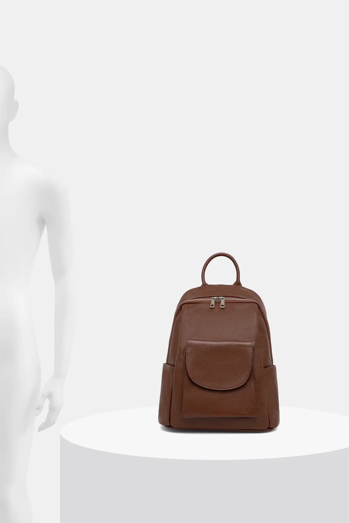 Женский кожаный рюкзак - фото 11