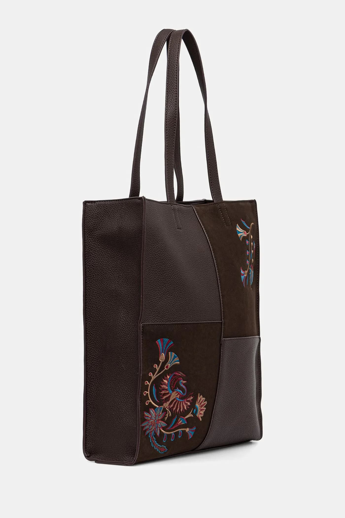 Женская сумка-шоппер из искусственной кожи. - фото 3