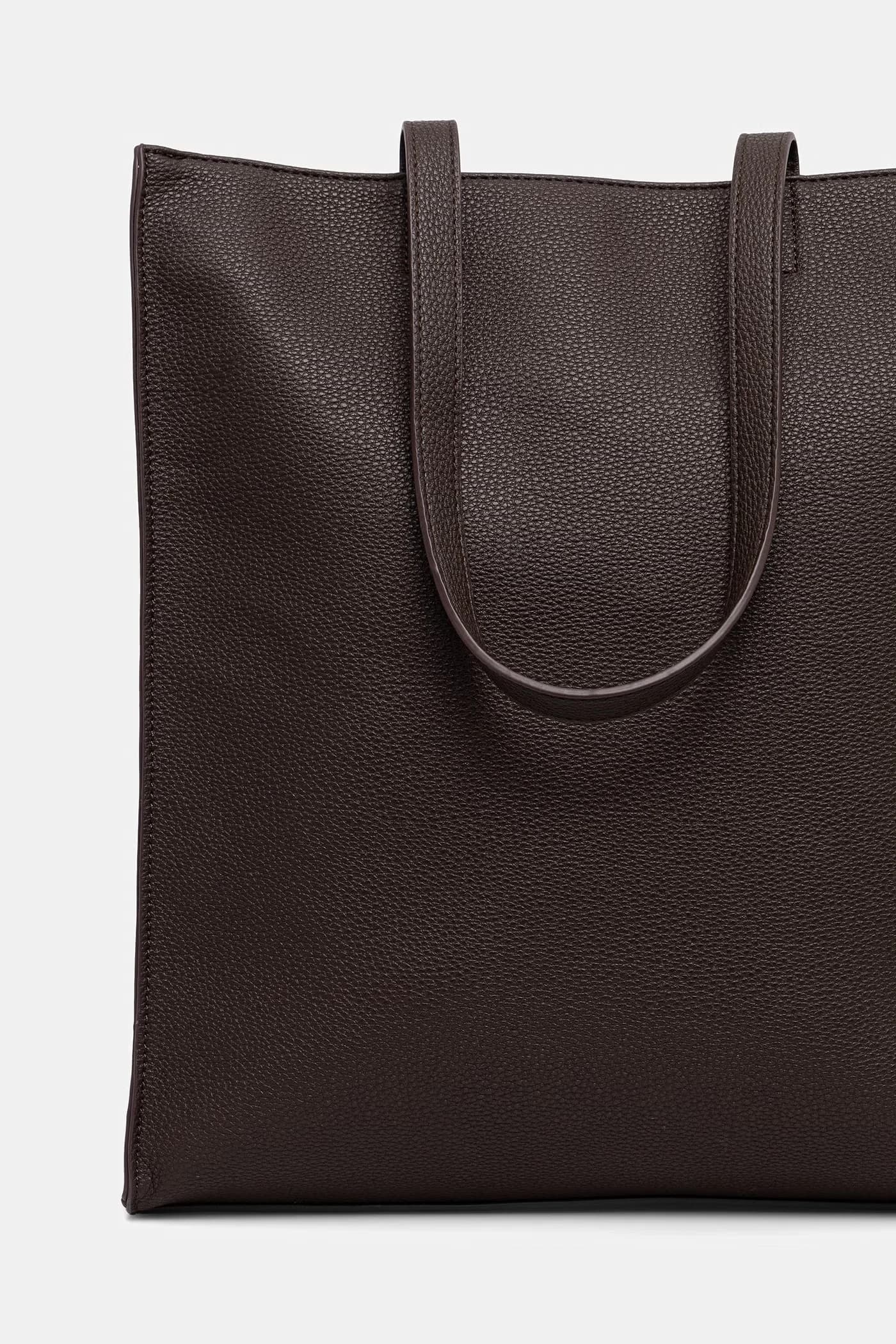 Женская сумка-шоппер из искусственной кожи. - фото 5