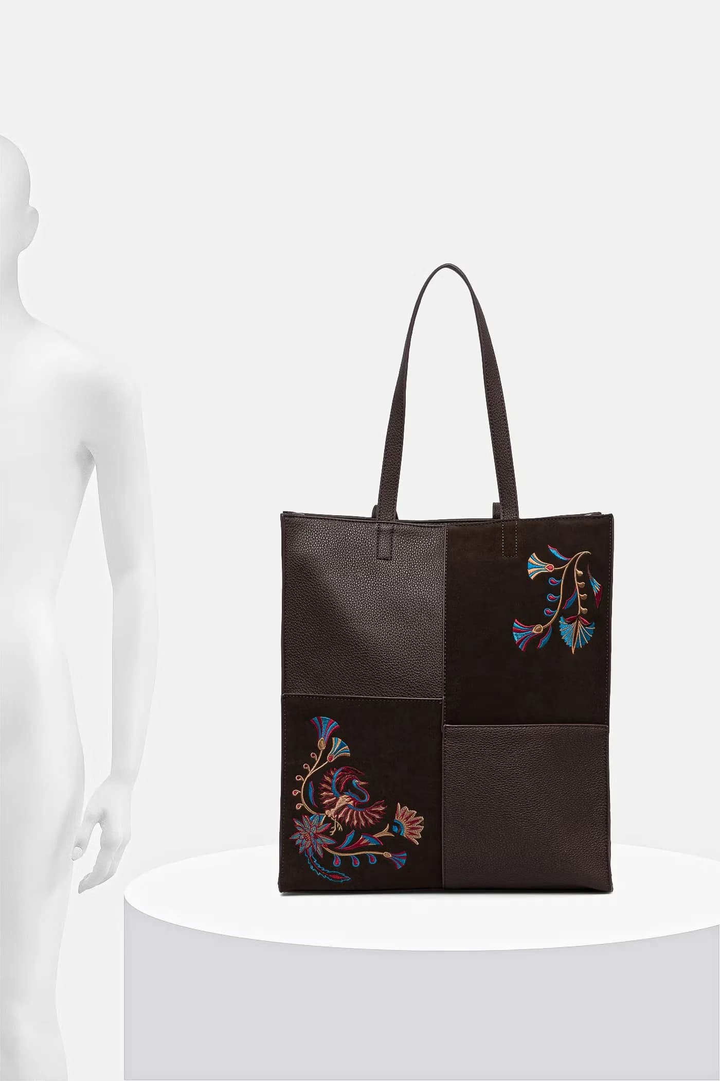 Женская сумка-шоппер из искусственной кожи. - фото 13