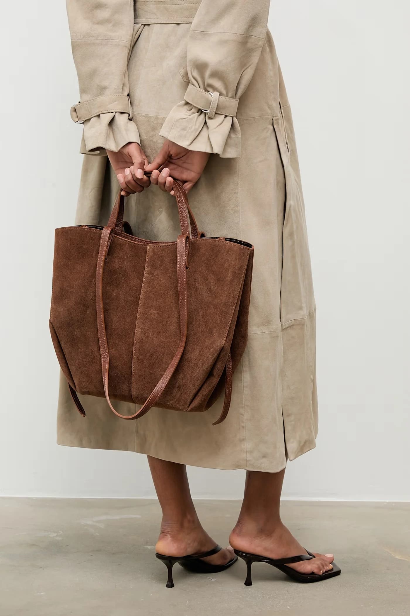 Женская кожаная сумка-шоппер