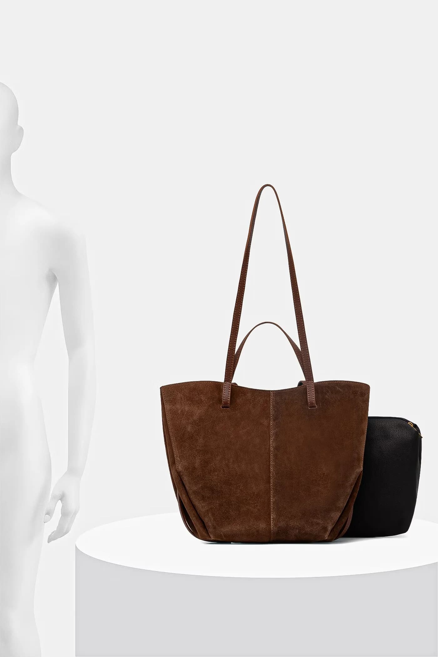 Женская кожаная сумка-шоппер - фото 7