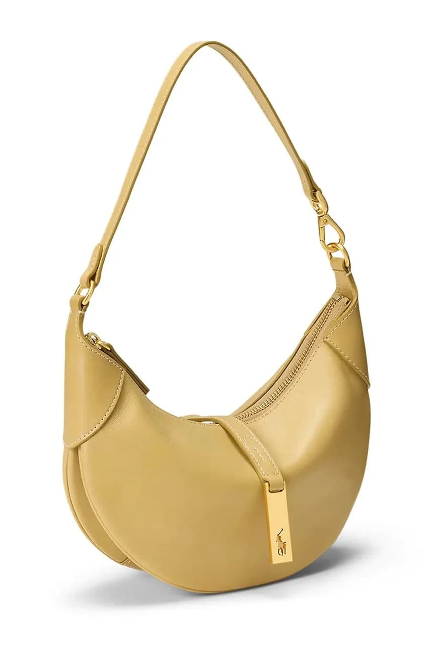 Женская кожаная сумочка с круассанами - фото 3