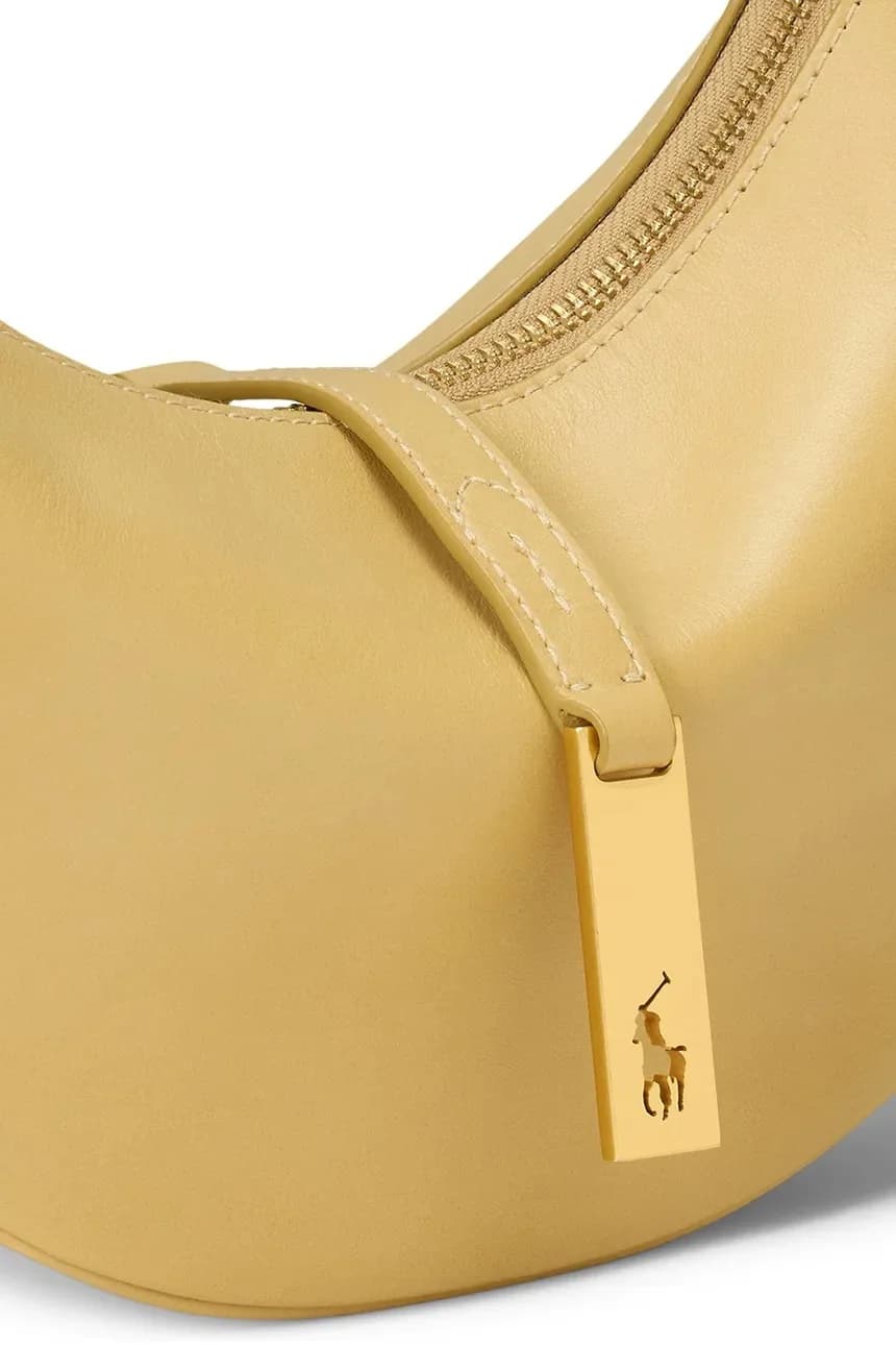 Женская кожаная сумочка с круассанами - фото 4