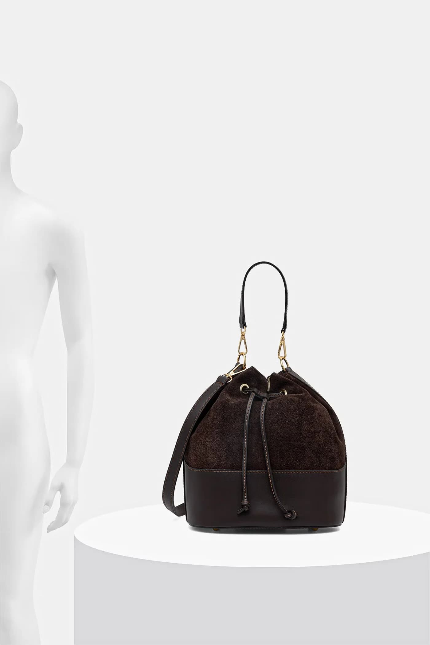 Женская замшевая сумка - фото 9