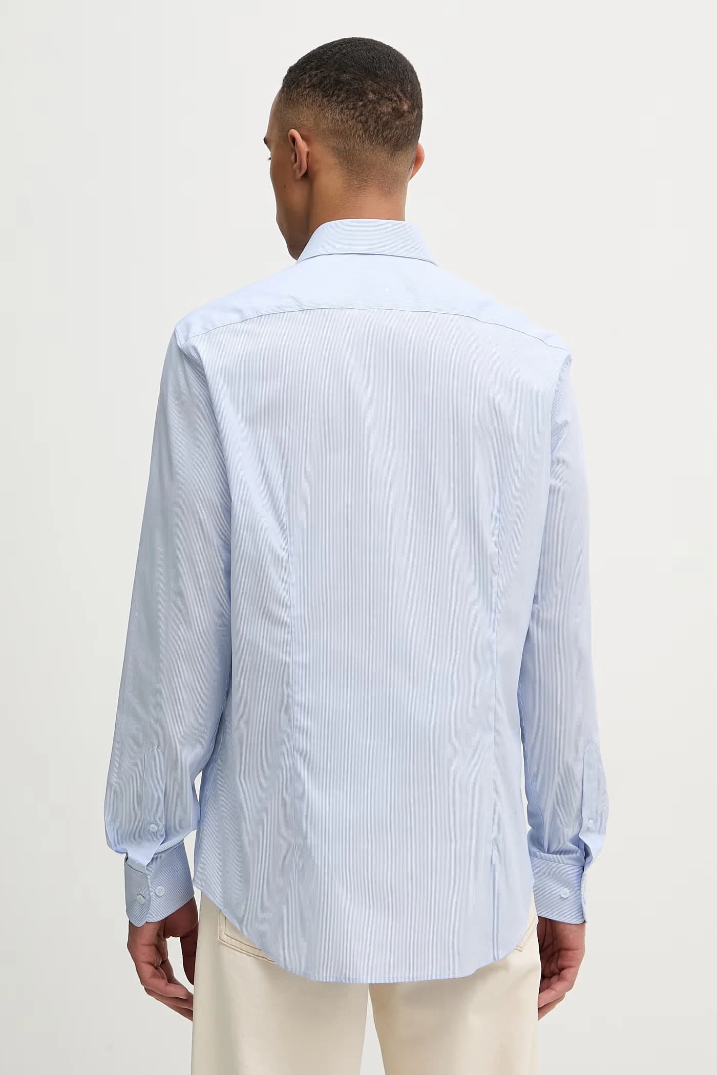 Мужская рубашка из хлопка с эластаном - фото 5