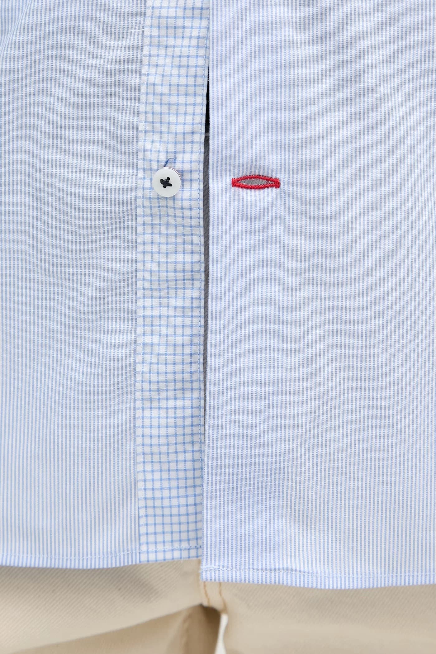 Мужская рубашка из хлопка с эластаном - фото 9