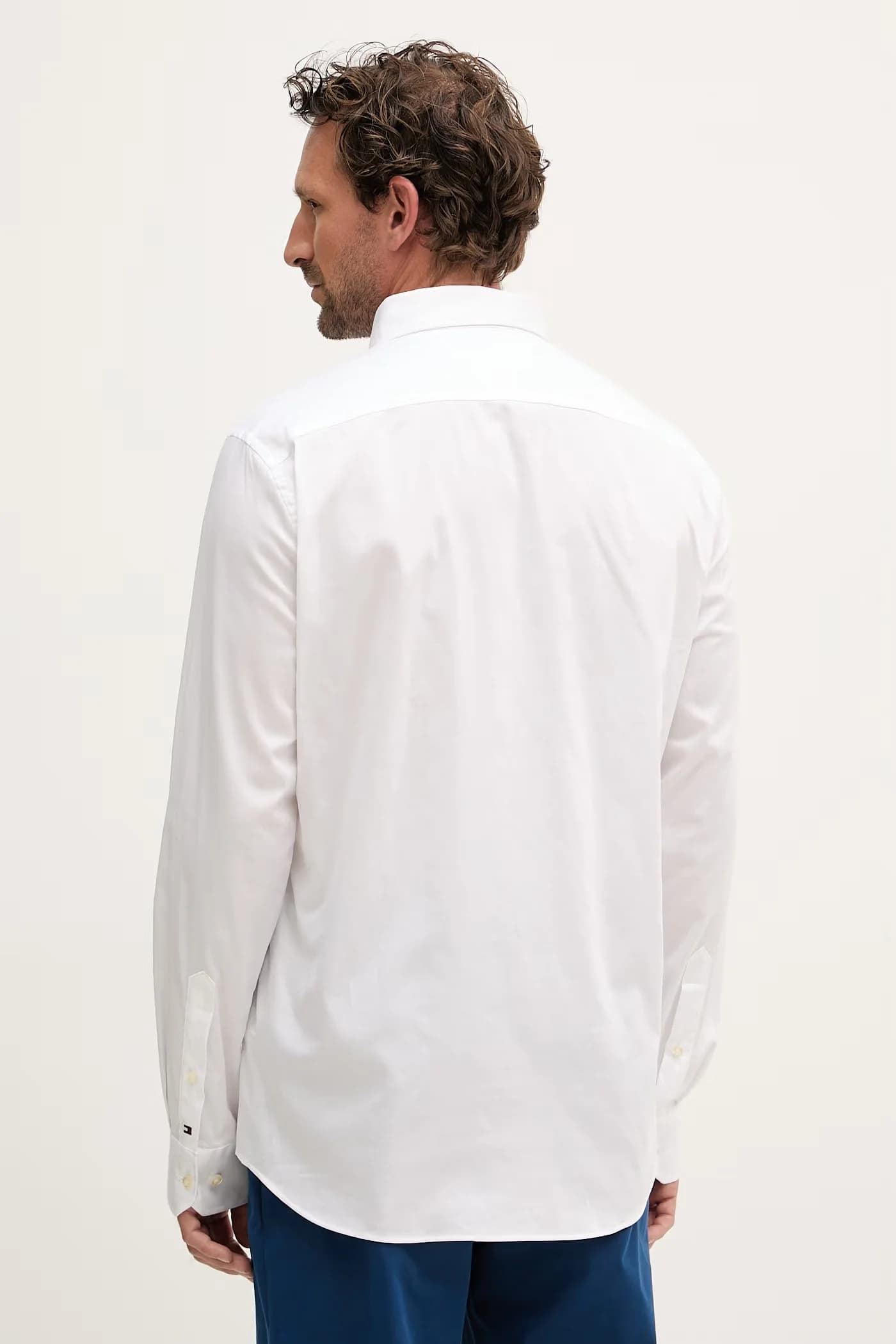 Мужская рубашка из хлопка с эластаном - фото 5