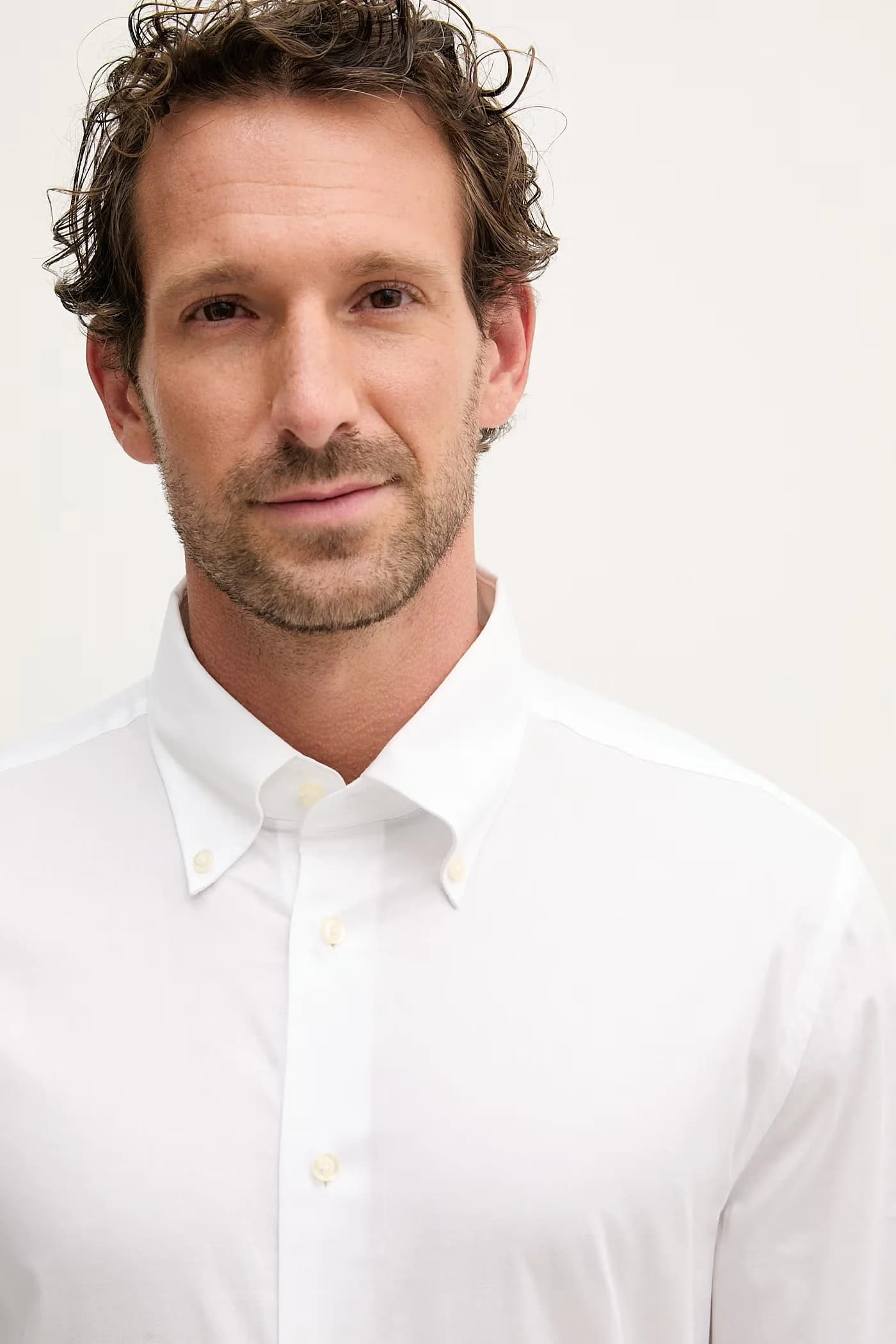 Мужская рубашка из хлопка с эластаном - фото 7