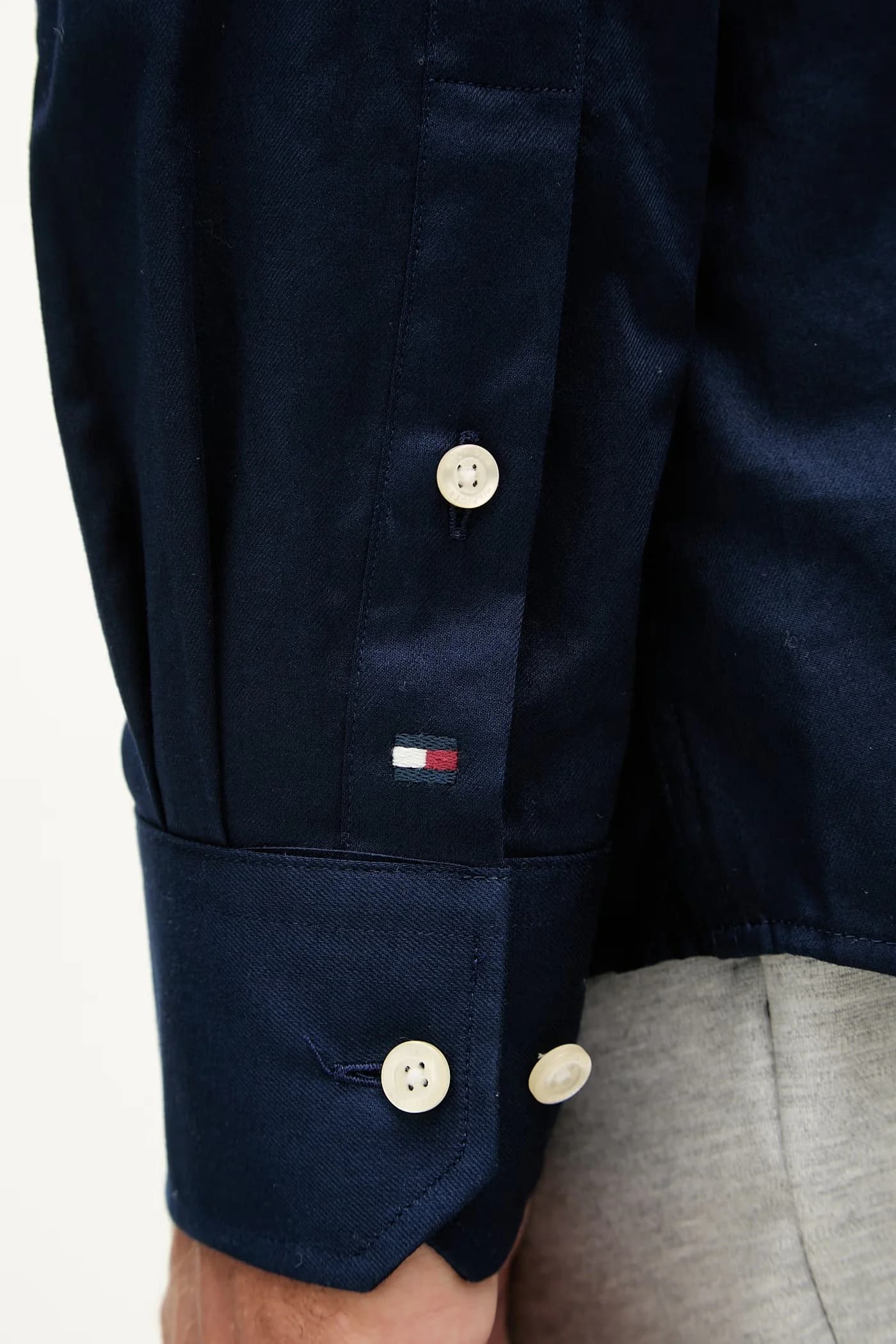 Мужская рубашка из хлопка с эластаном - фото 5