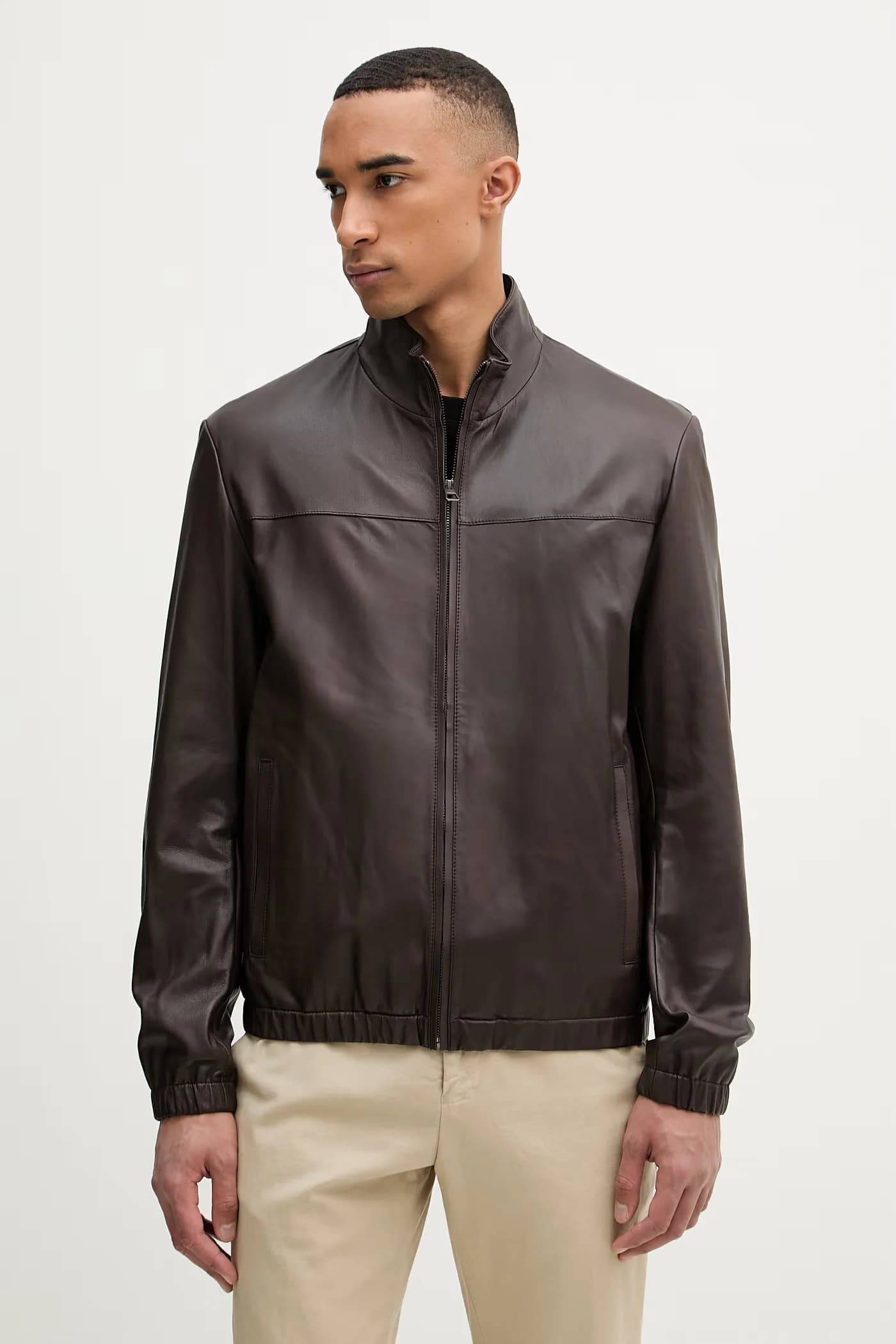 Куртка пилота мужская кожаная BOSS X David Beckham