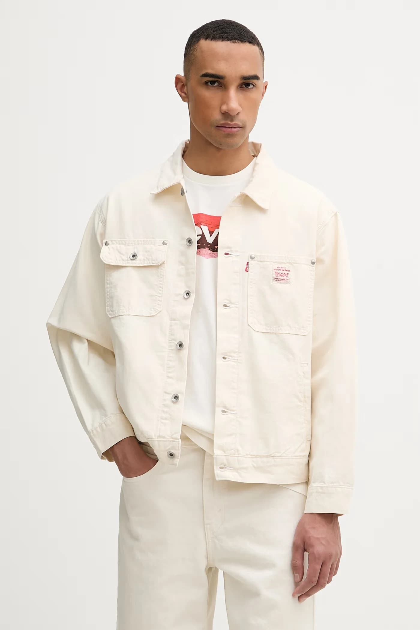 Мужская джинсовая куртка из хлопка SUNRISE TRUCKER x WORKWEAR