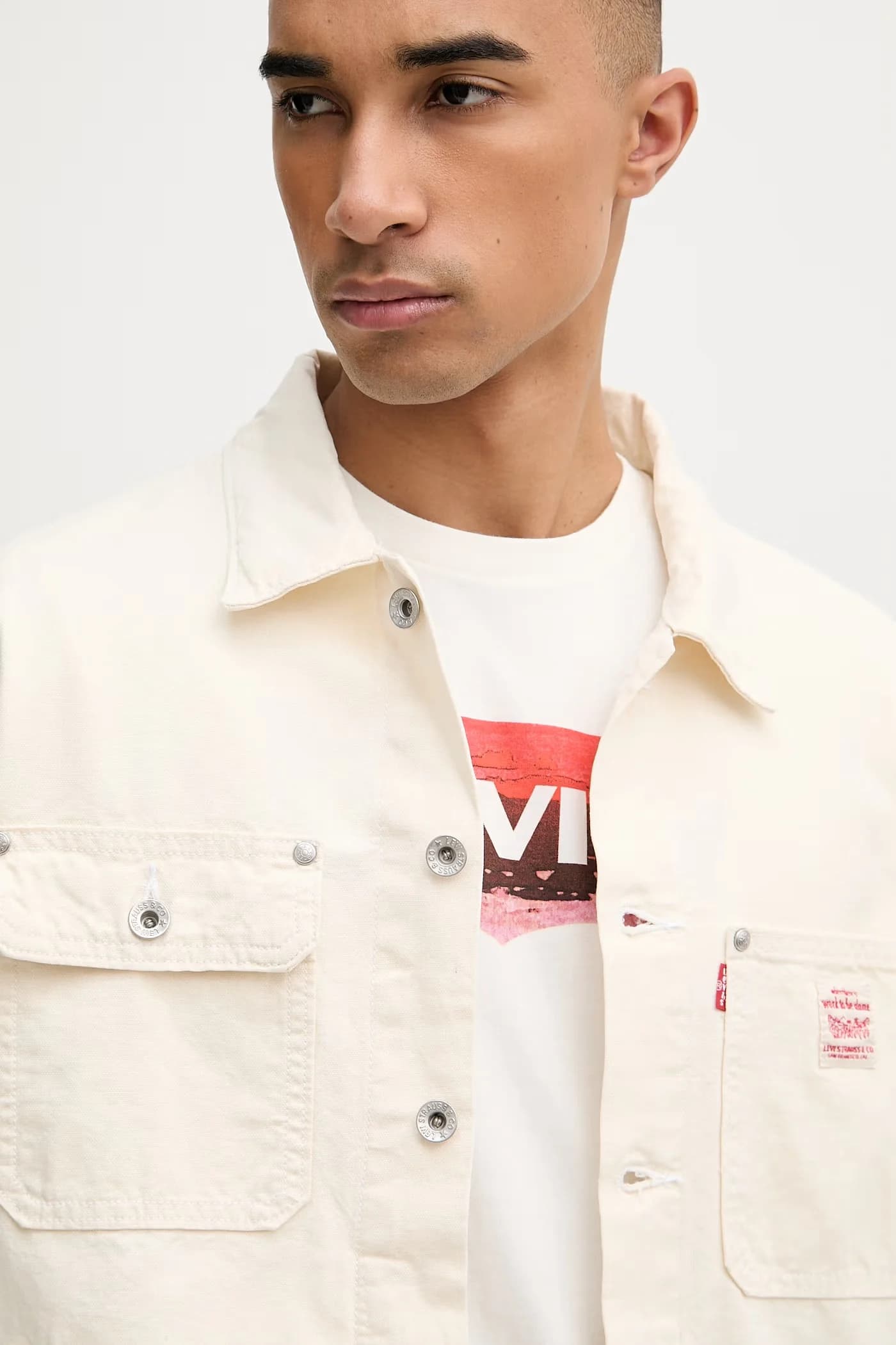 Мужская джинсовая куртка из хлопка SUNRISE TRUCKER x WORKWEAR - фото 7